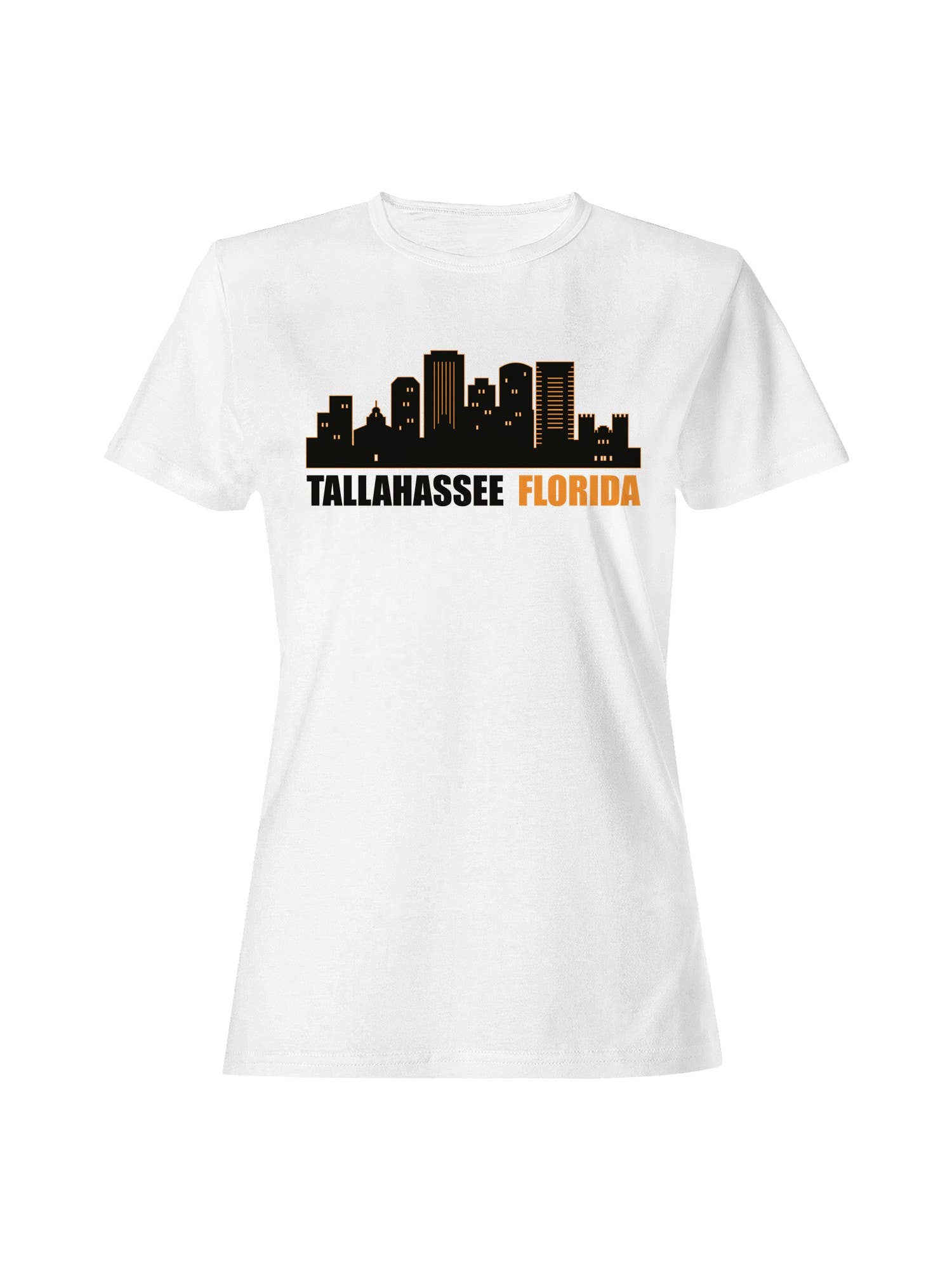 Tallahassee Florida Skyline Design Women's T-Shirt Hoodie, Sweatshirt | PodTeesHub.com