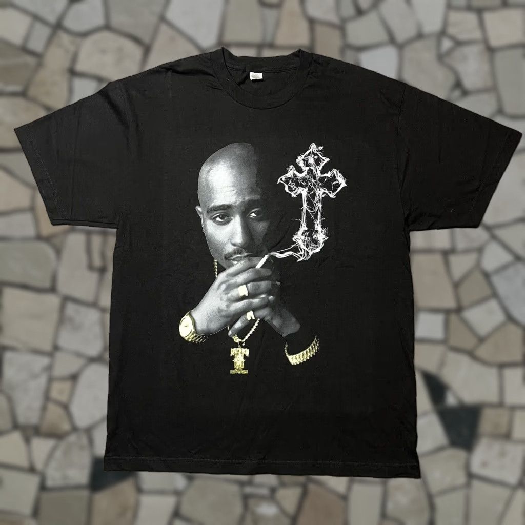 Vintage Tupac Makaveli Thug Life Rap Tee Shirt Death Row Records Xl Black Mens T Shirt 2pac Hoodie, Sweatshirt