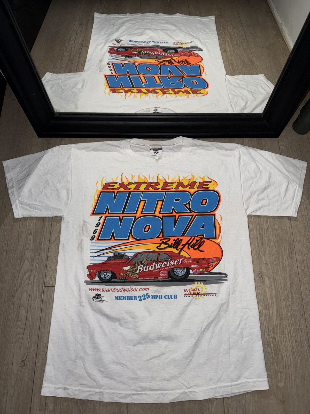 Nascar X Vintage Vintage Y2k Extreme Nitro Nova Budweiser Bill Hill Shirt Hoodie, Sweatshirt | PodTeesHub.com