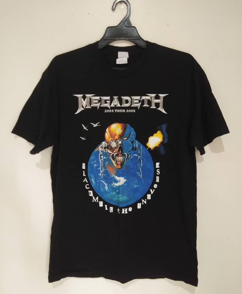 Vintage Megadeth 2004 Tour 2005 Blackmail The Universe Made In Usa T-Shirts, Hoodie, Sweatshirt | PodTeesHub.com