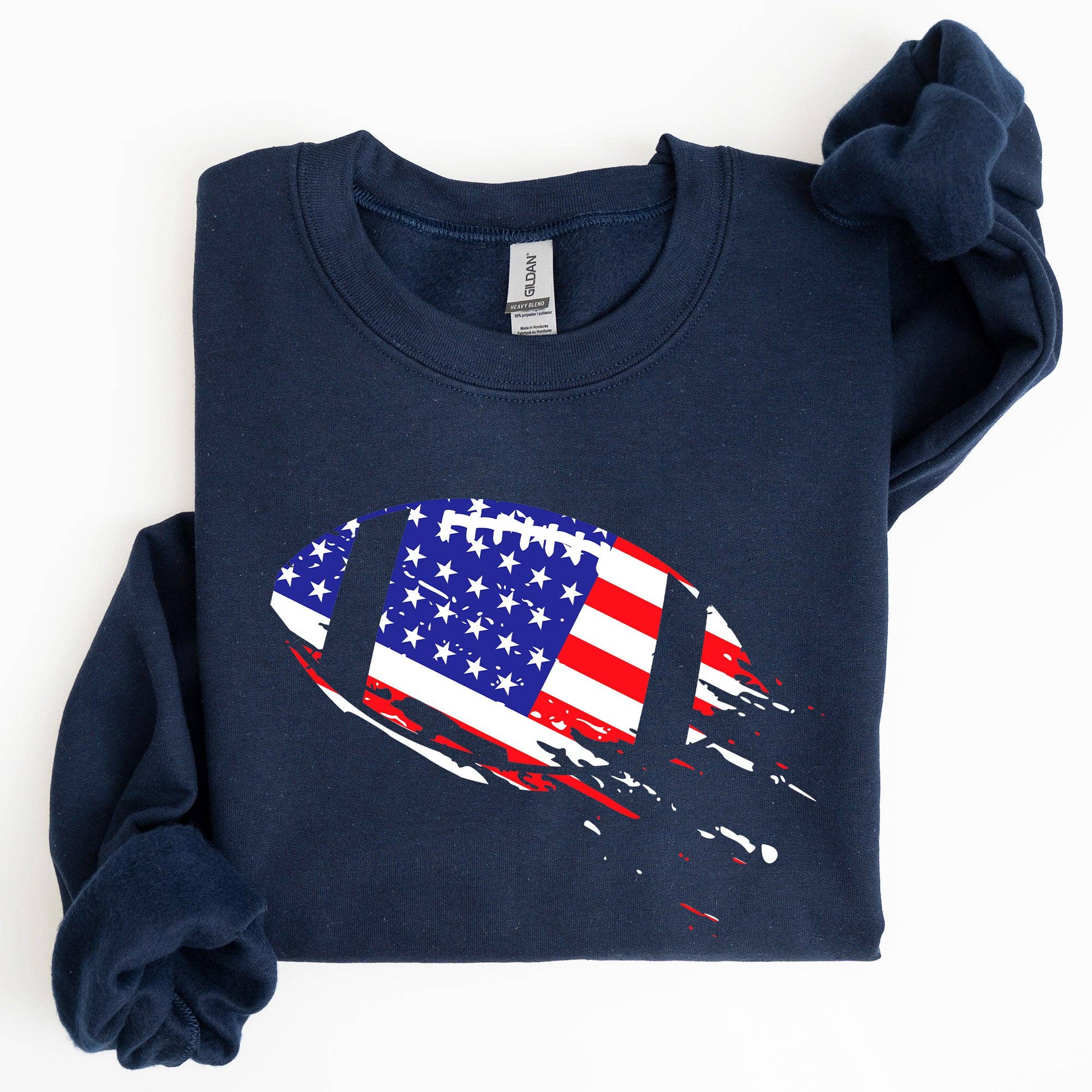 Football, Sports, American Flag, Patriotic, Sweatshirt T-Shirts, Hoodie | PodTeesHub.com