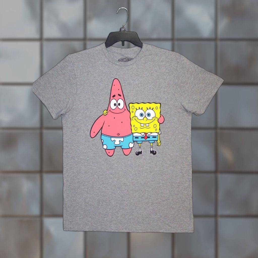 Vintage Viacom Spongebob Medium Gray Cartoon Short Sleeve T-Shirts, Hoodie, Sweatshirt