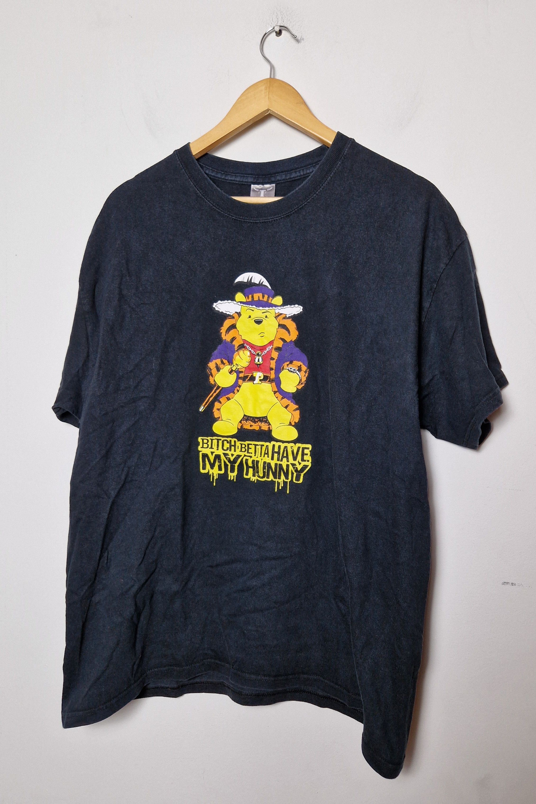 Vintage Winnie Pooh Funny T Shirt Y2k Skate Streetwear Hoodie, Sweatshirt | PodTeesHub.com