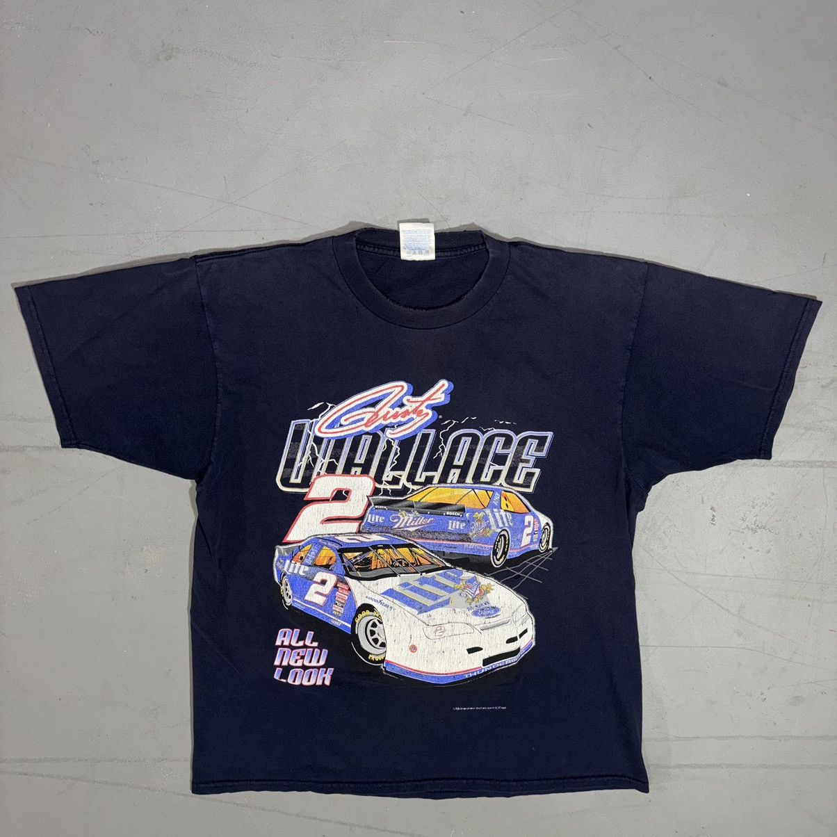 Nascar Rusty Wallace All New Look Bad 2 Bone T Shirt Aop Nascar Hoodie, Sweatshirt | PodTeesHub.com