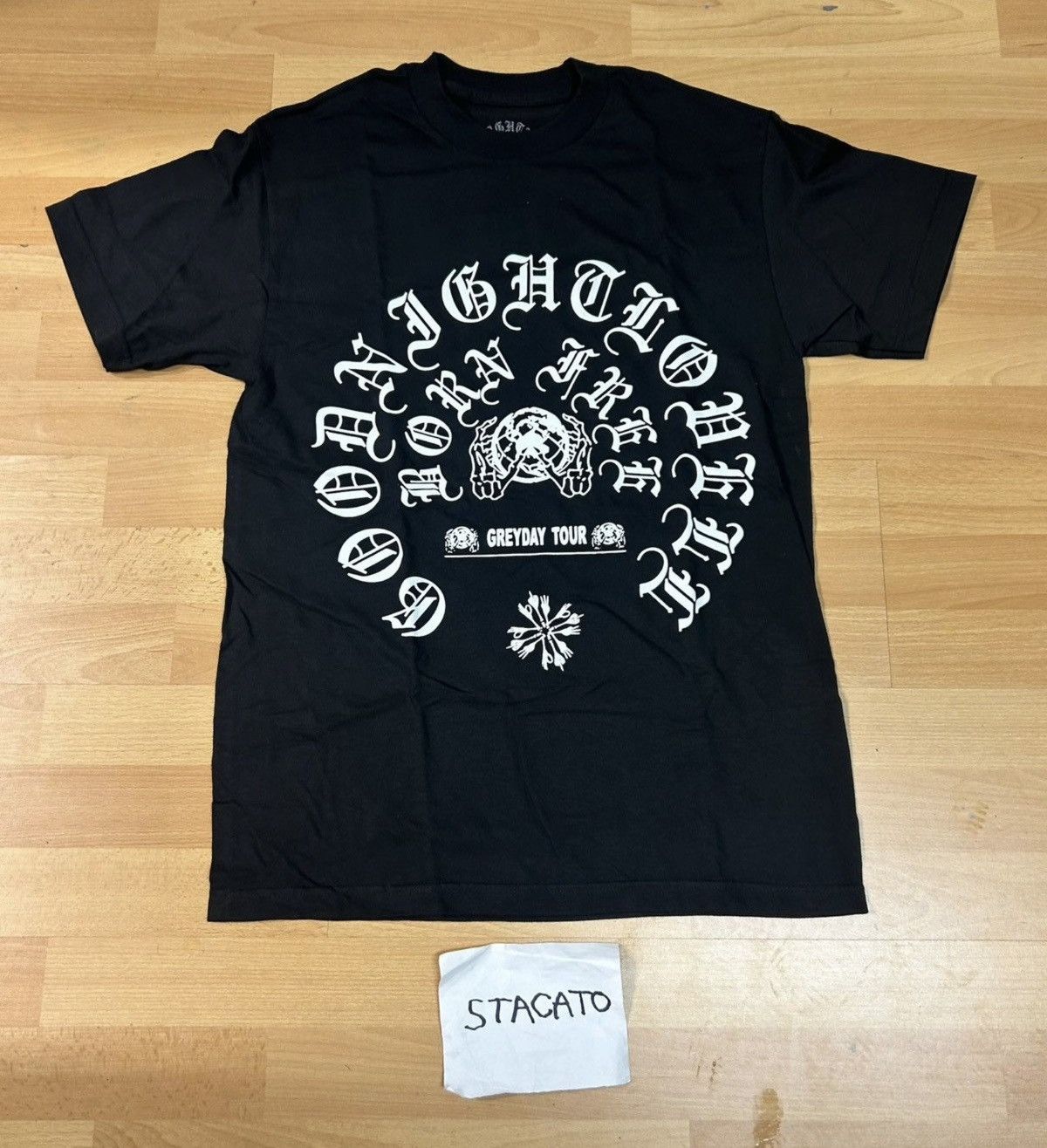 Vintage Night Lovell Greyday Tour Tee Black Chrome Hearts Style Hoodie, Sweatshirt | PodTeesHub.com