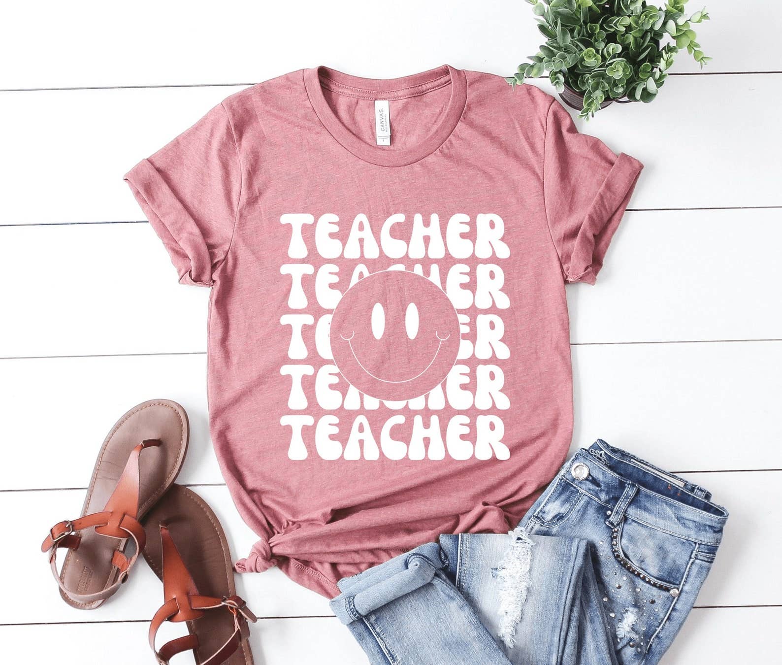 Teacher Smiley Face T-Shirt Hoodie, Sweatshirt | PodTeesHub.com