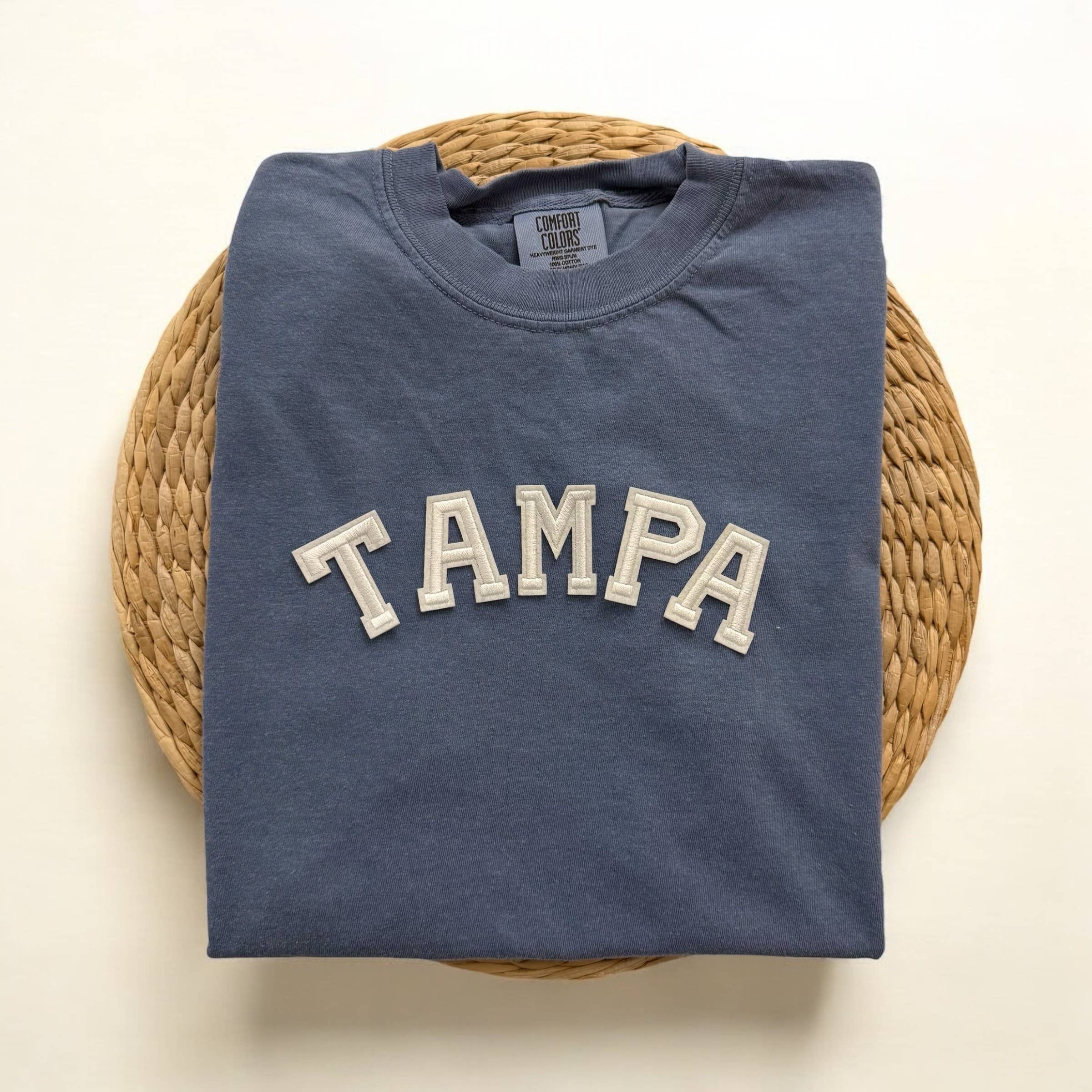 Comfort Colors Tampa Florida Short Sleeve Shirt Hoodie, Sweatshirt | PodTeesHub.com