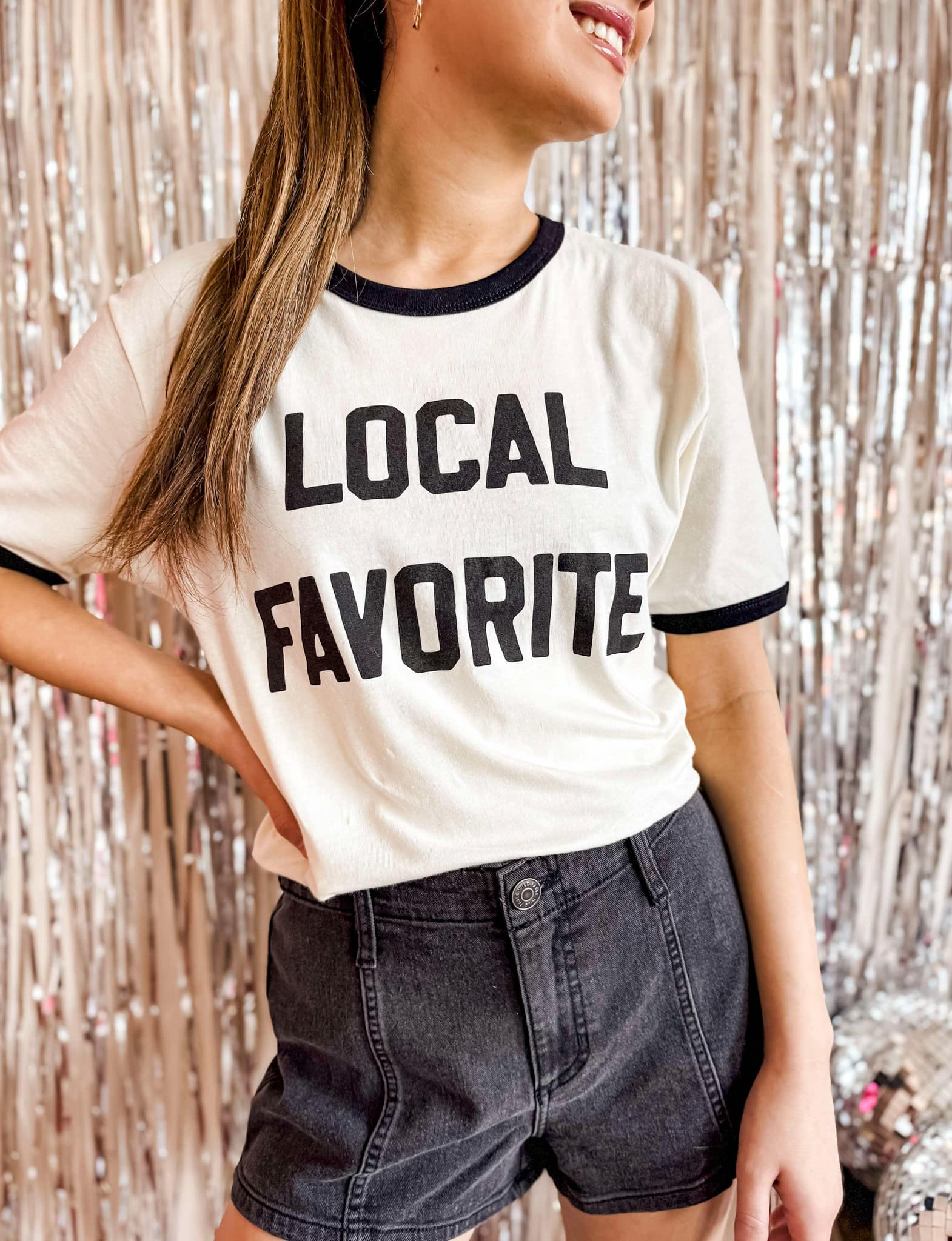 Local Favorite Ringer Shirt, Ringer Tee, Shop Small Shirt Hoodie, Sweatshirt | PodTeesHub.com