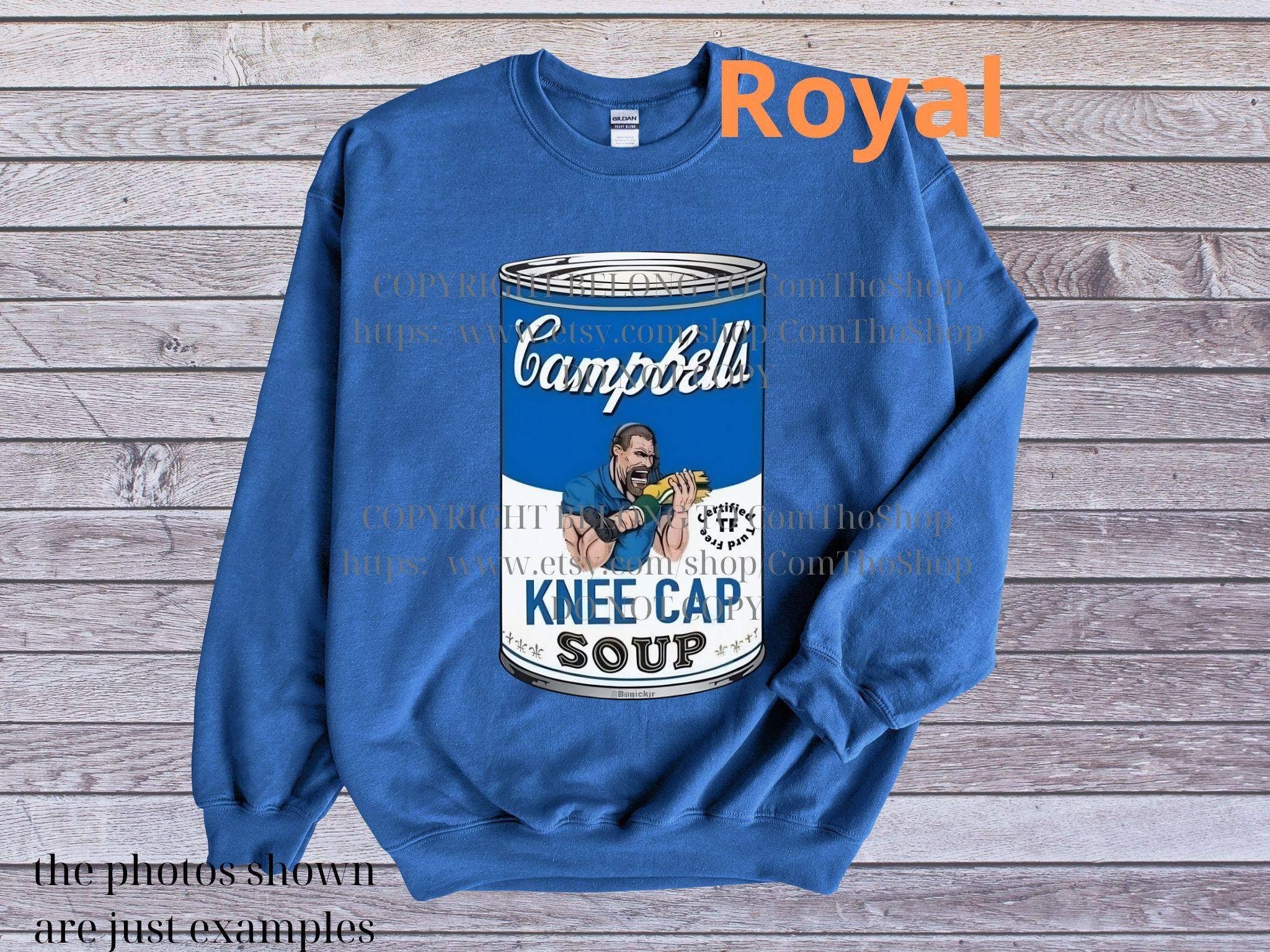 Dan Campbell Kneecap Soup Football Graphic Tee Hoodie, Sweatshirt | PodTeesHub.com