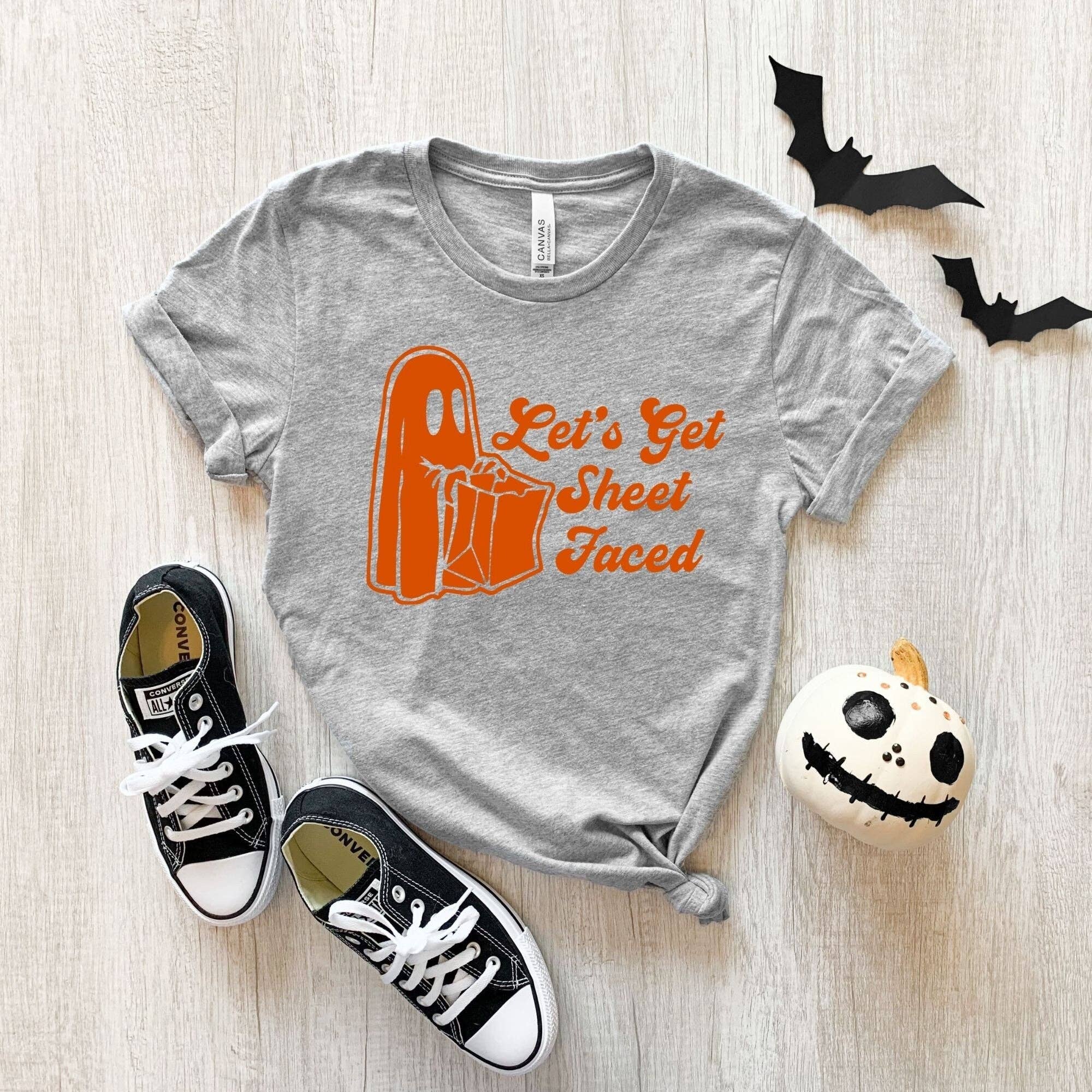 Sheet Faced Tshirt For Halloween Party *Unisex Fit*127 Hoodie, Sweatshirt | PodTeesHub.com