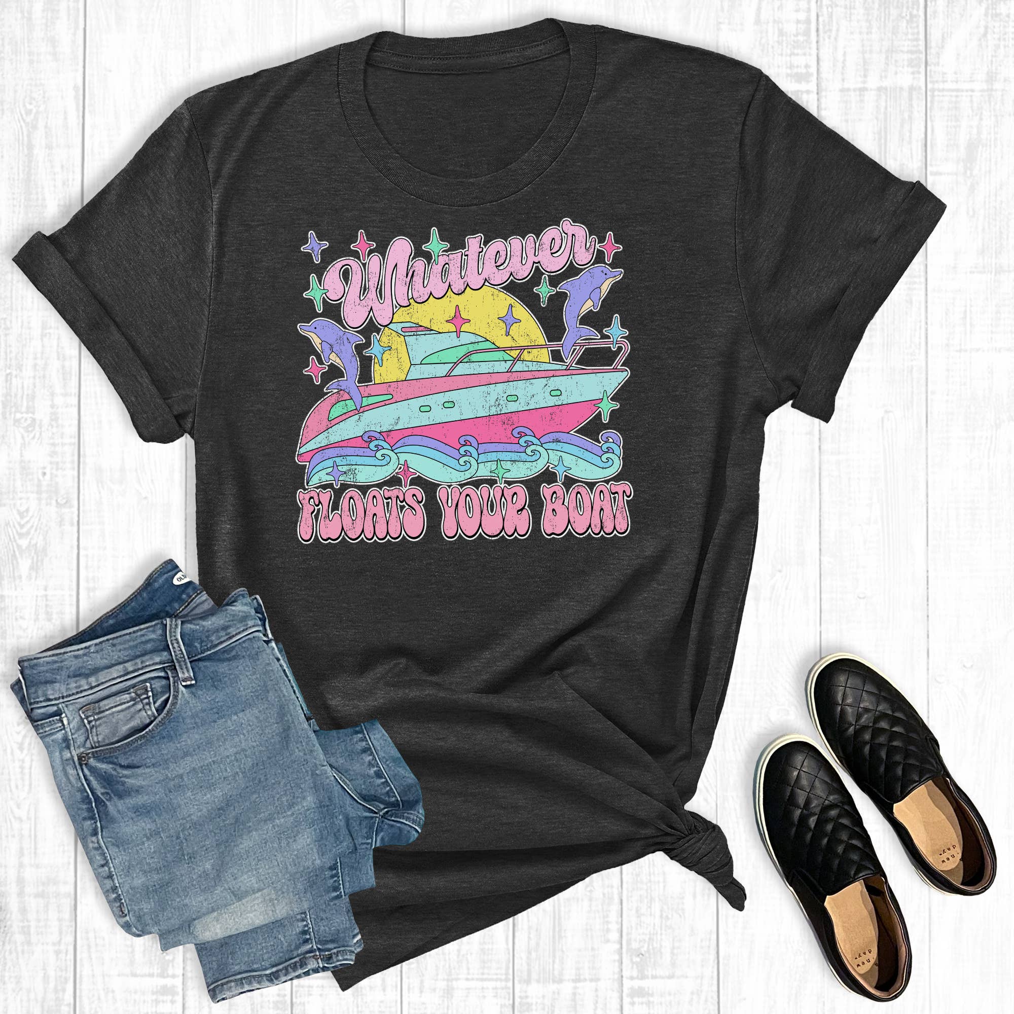 Whatever Floats Your Boat Graphic Tee Hoodie, Sweatshirt | PodTeesHub.com