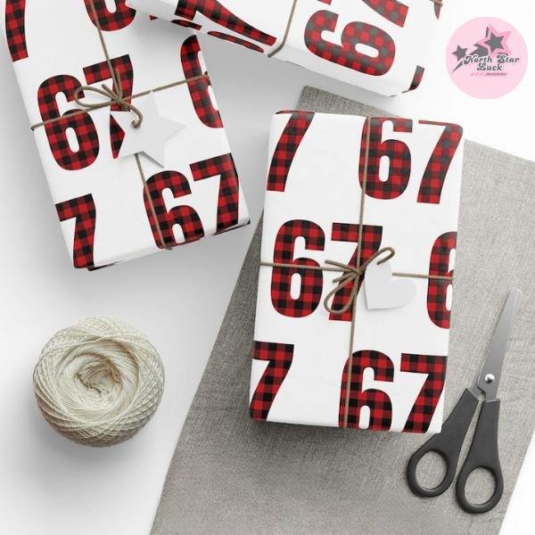 67 Wrapping Paper, 67 Christmas Gift Wrap for Teens, 6-7 Meme Gifts, Teen Boy Holiday Paper T-Shirts, Hoodie, Sweatshirt