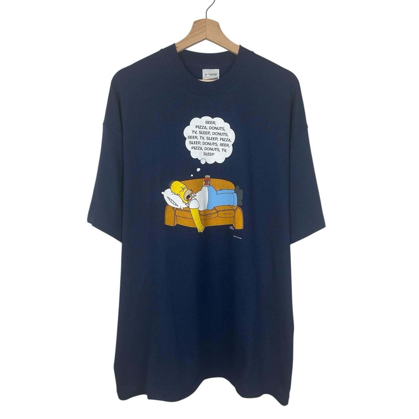 The Simpsons Vintage 90s Homer Simpson The Simpsons T Shirt Navy Blue Xl Hoodie, Sweatshirt | PodTeesHub.com