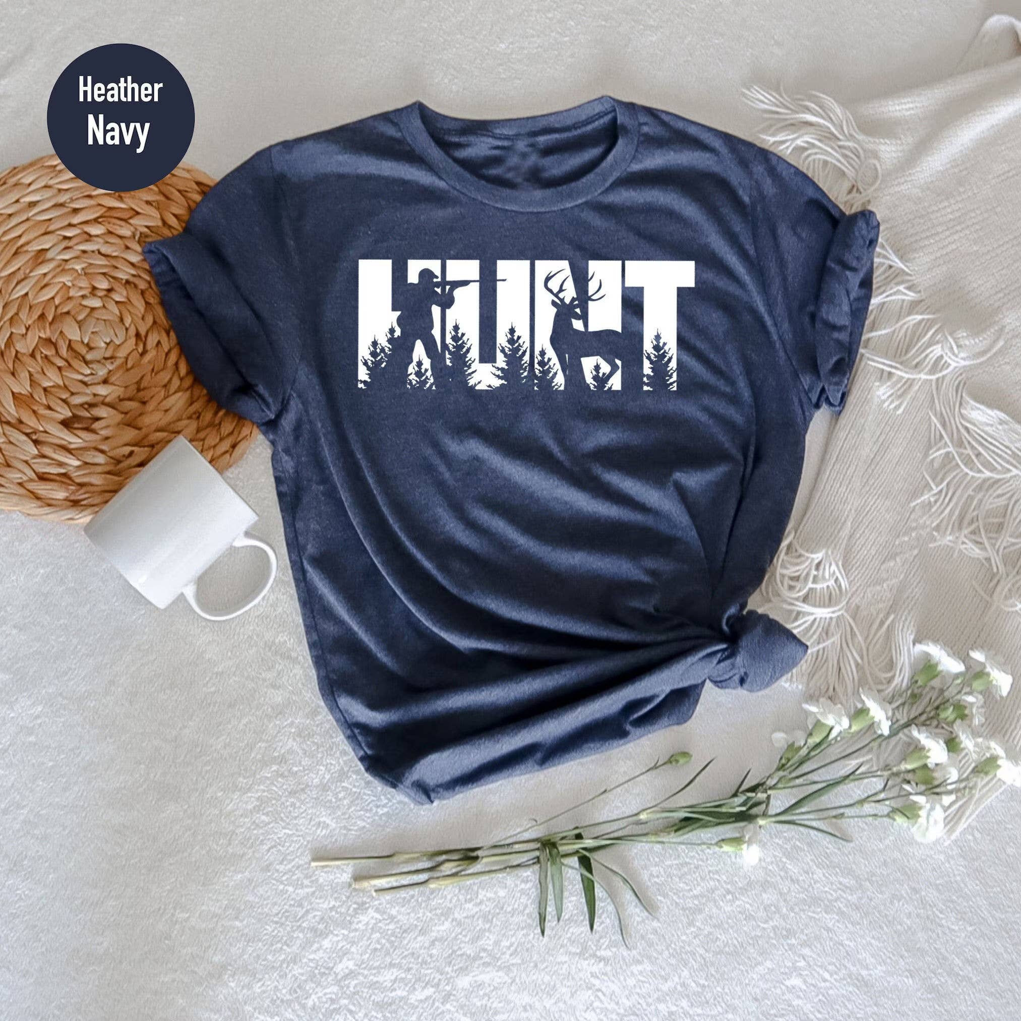 Deer Hunting Dad Tshirt Gift For Cool Hunters Hoodie, Sweatshirt | PodTeesHub.com