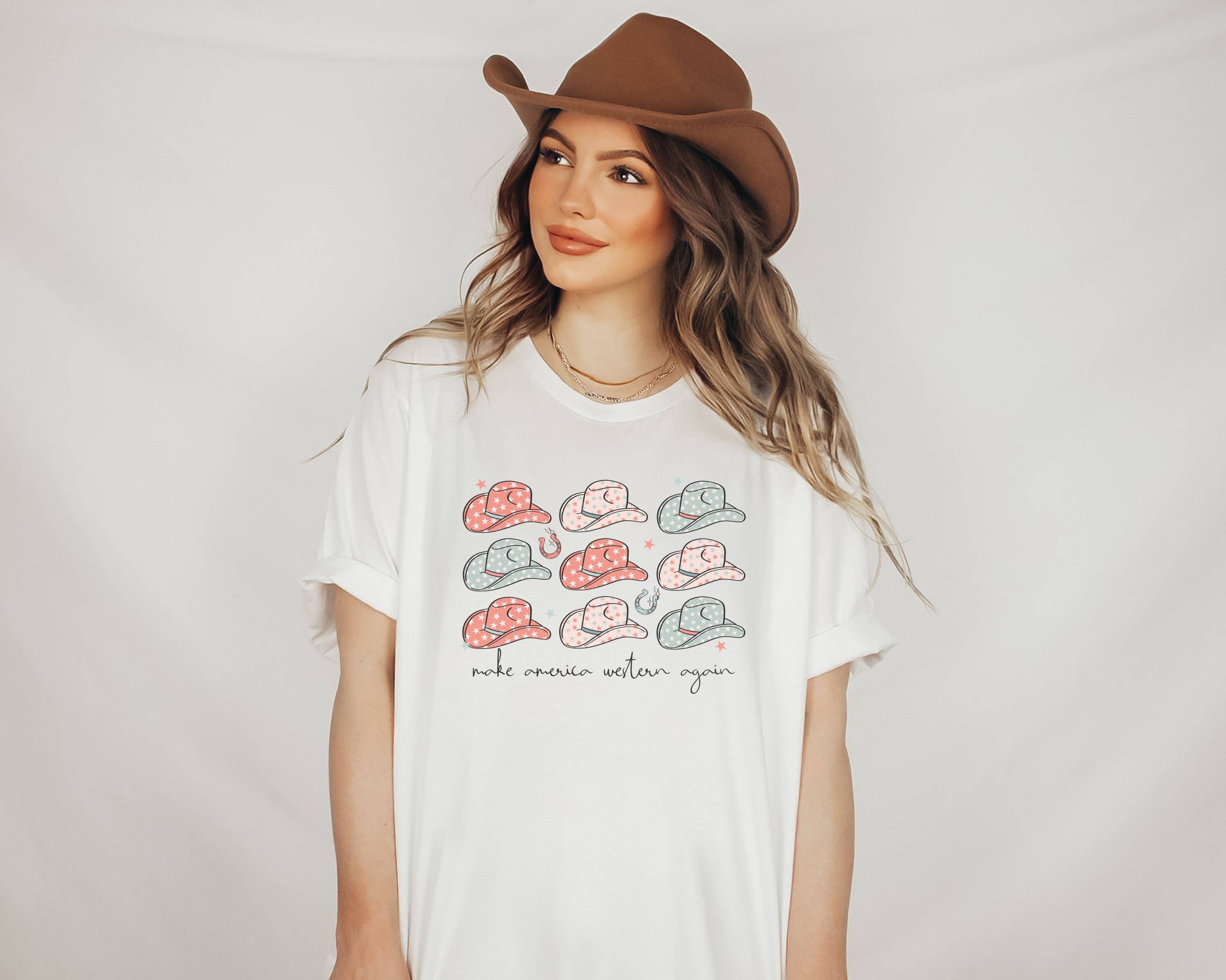 Make America Western Tee | Patriotic T Shirt | Usa Tee Hoodie, Sweatshirt | PodTeesHub.com