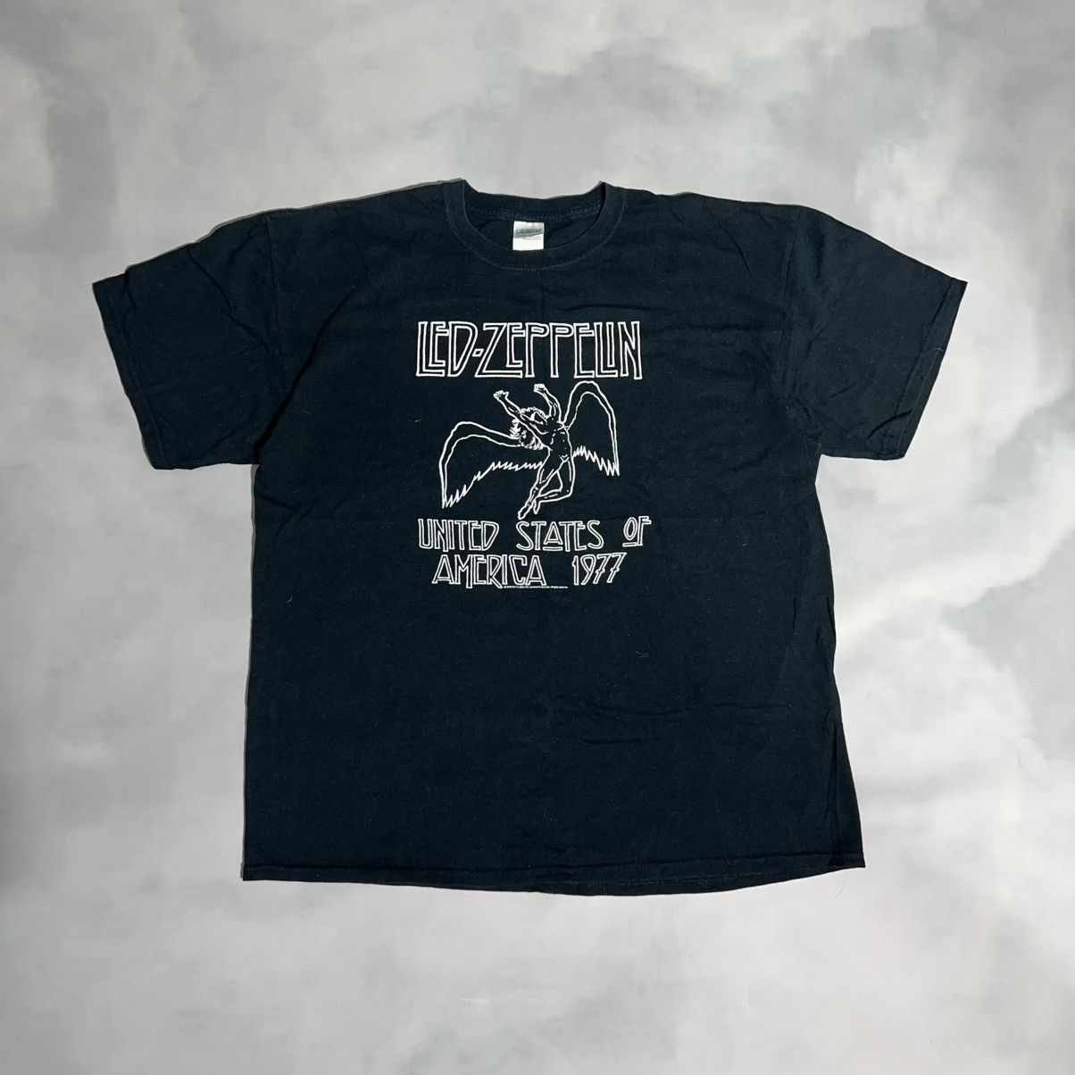 Band Tees Vintage Y2k Led Zeppelin Logo Band Tee Streetwear 90s Style Hoodie, Sweatshirt | PodTeesHub.com
