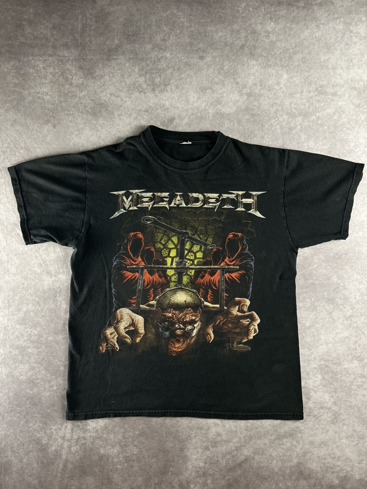 Band Tees Vintage Y2k Megadeath Metal Rock Band Graphic T Shirt M Hoodie, Sweatshirt | PodTeesHub.com