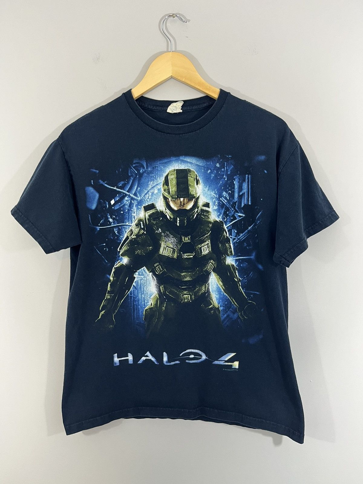 Vintage Halo 4 Faded Distressed Video Game Tee Hoodie, Sweatshirt | PodTeesHub.com
