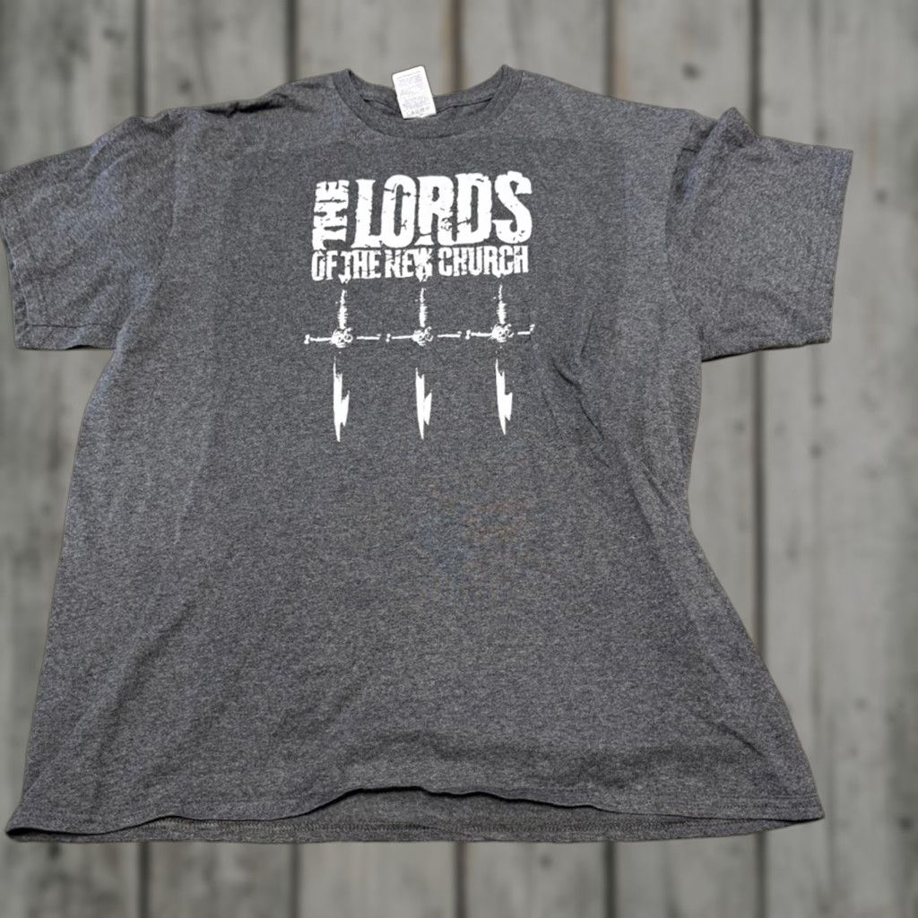 Vintage The Lords Of The New Church Band T Shirt Men L Black Delta Pro Weight Distressed Gra Hoodie, Sweatshirt