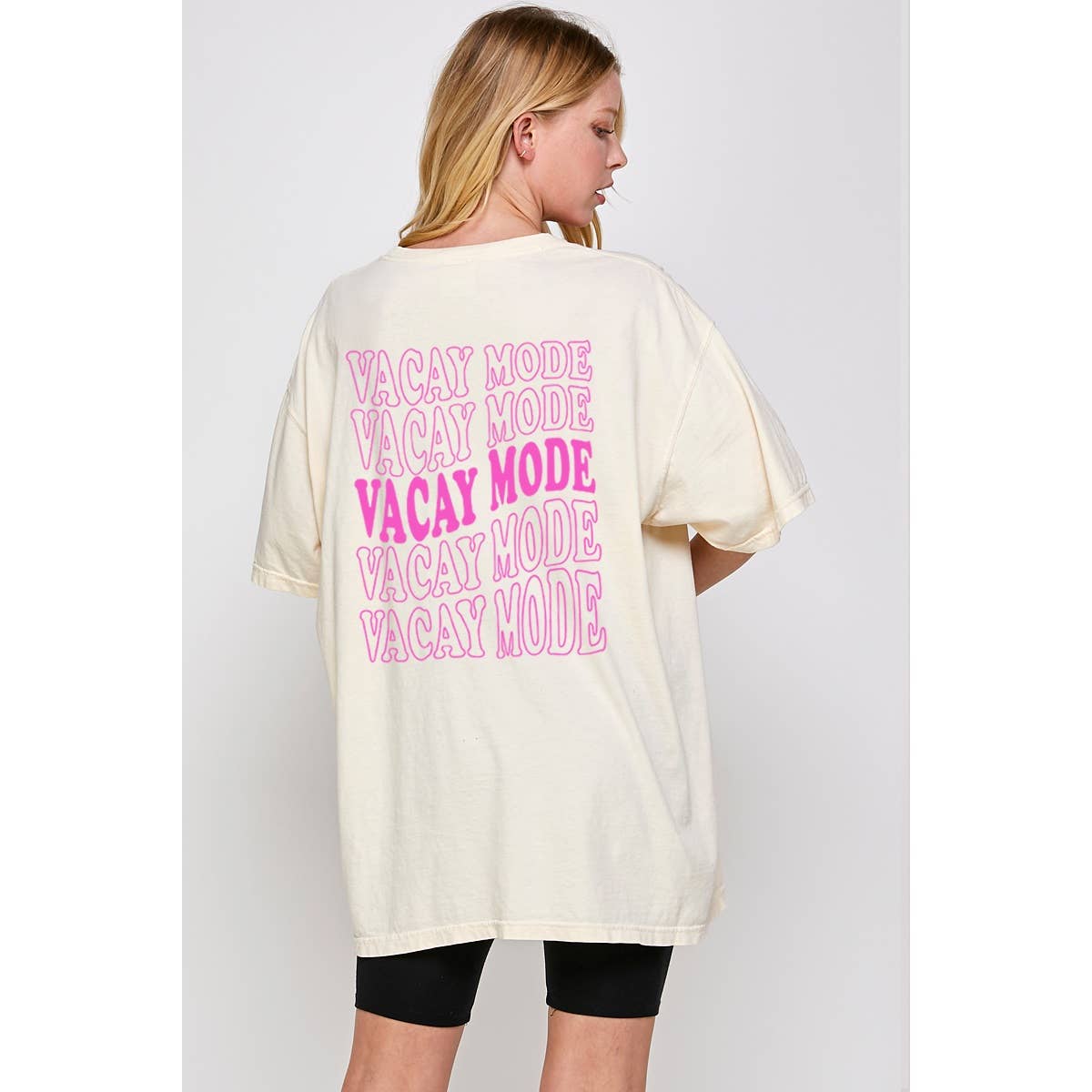 Vacay Mode Vintage   Graphic  Oversized Tee Hoodie, Sweatshirt | PodTeesHub.com