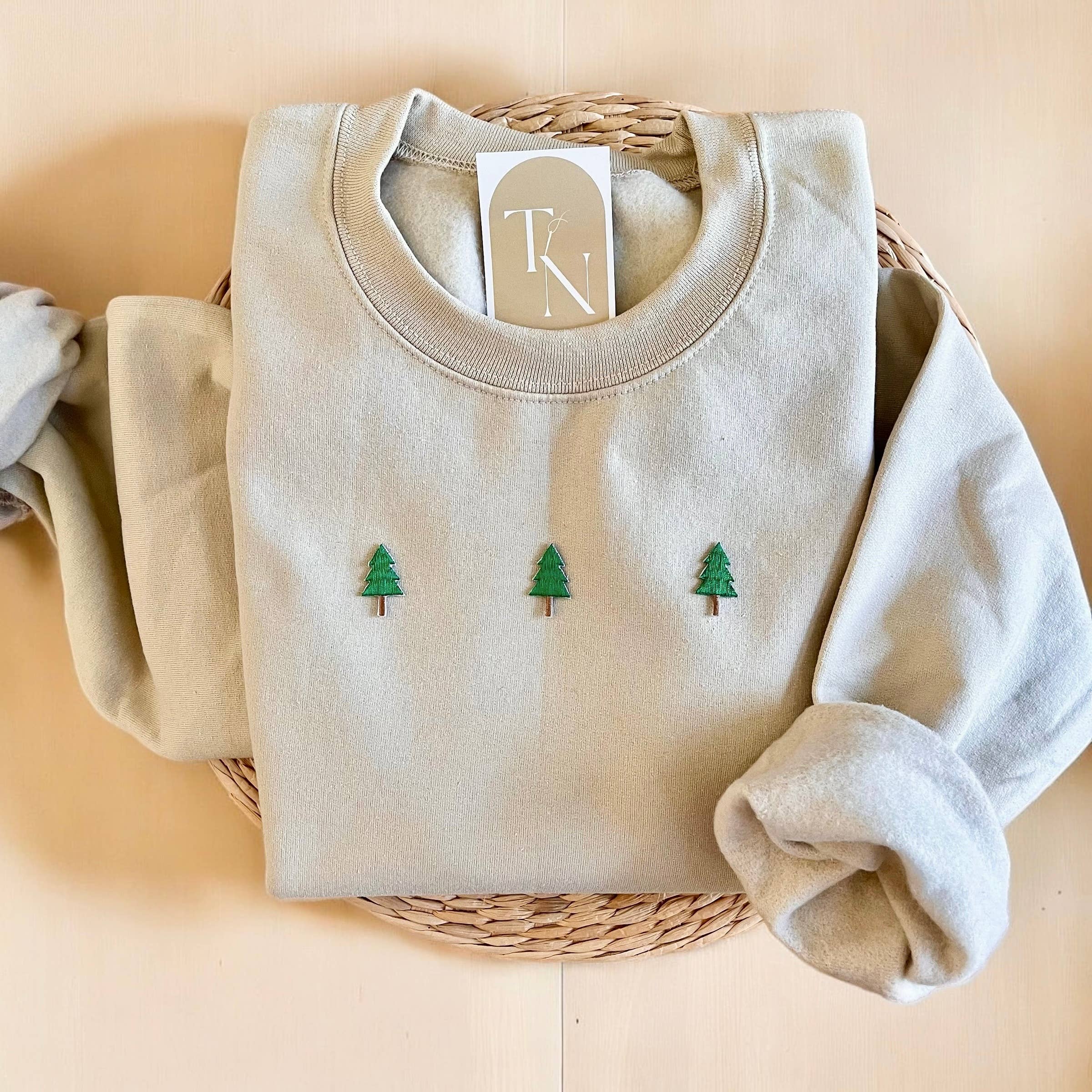 Christmas Trees Sweatshirt, Christmas Sweatshirts Women T-Shirts, Hoodie | PodTeesHub.com