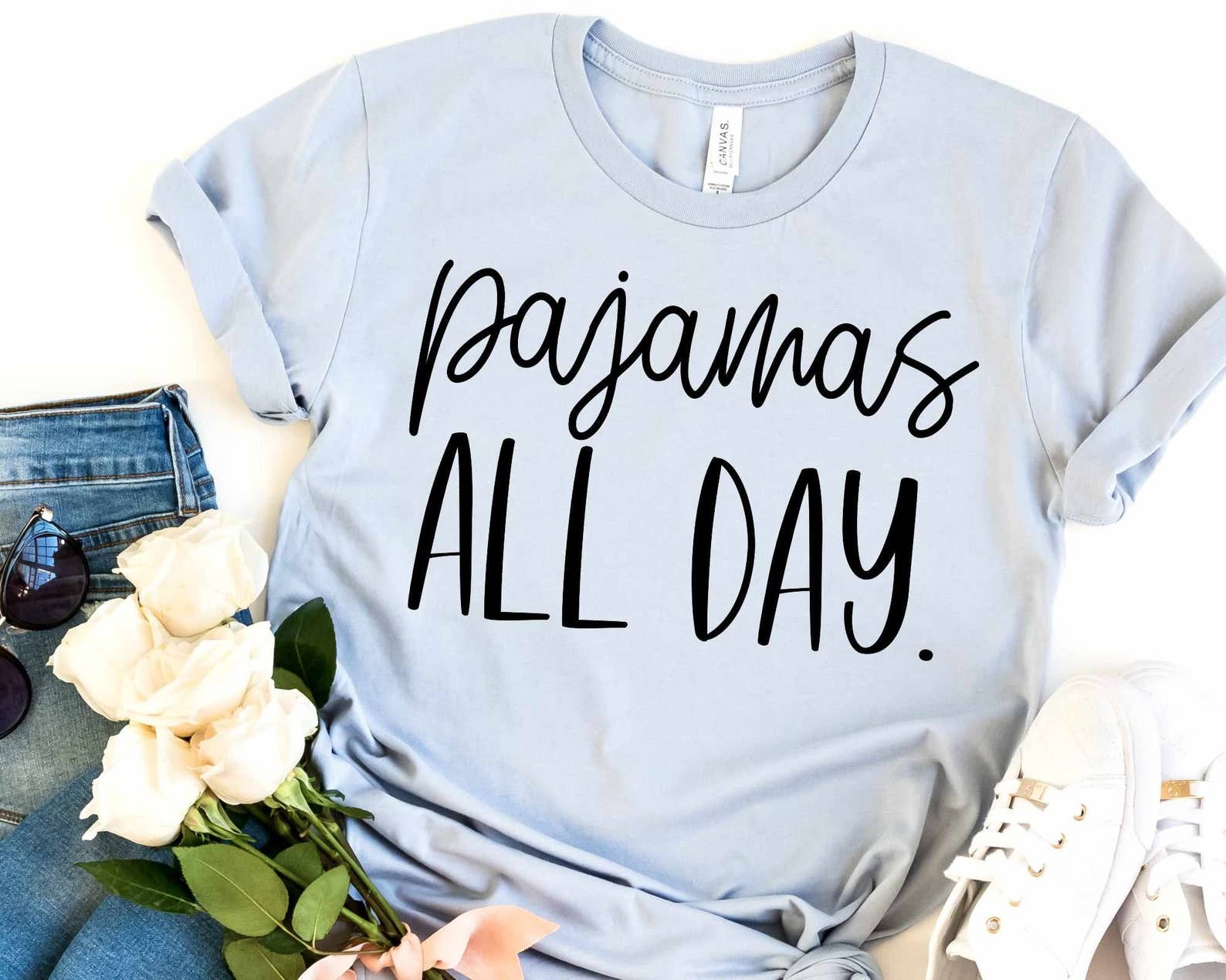 Pajamas All Day T-Shirt Hoodie, Sweatshirt | PodTeesHub.com