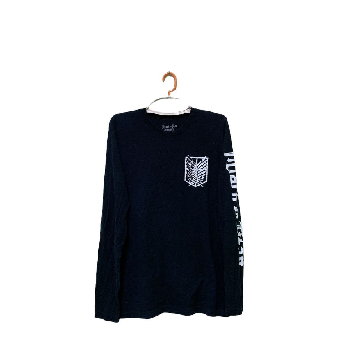 Japanese Brand Anime Attack On Titan Eren Yeager Longsleeve Tee Shirt Hoodie, Sweatshirt | PodTeesHub.com