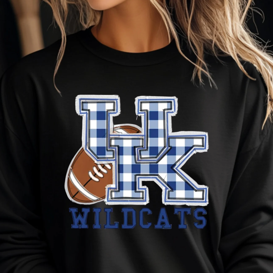Uk Kentucky Embroidery Style Tee or Sweatshirt Hoodie | PodTeesHub.com