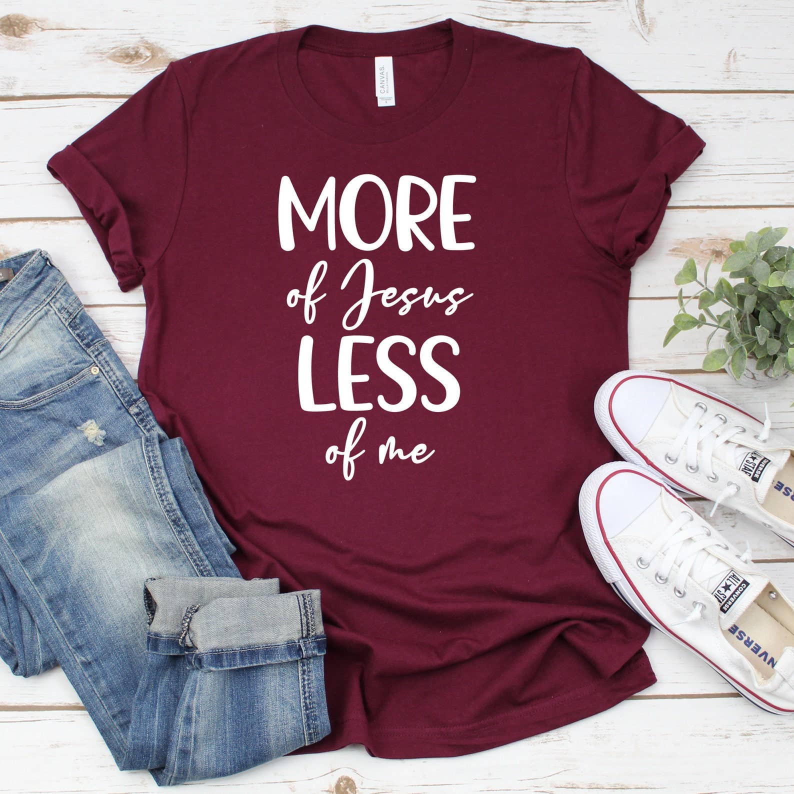 More of Jesus Less of Me T-Shirt Hoodie, Sweatshirt | PodTeesHub.com
