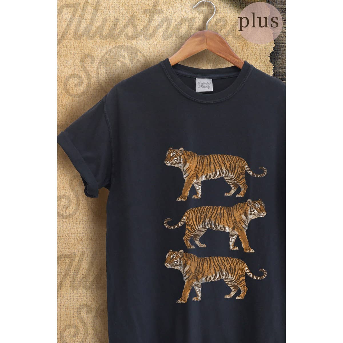 Tigers Vintage Graphic Plus Tee Hoodie, Sweatshirt | PodTeesHub.com