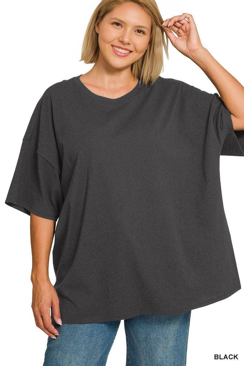 1119 Plus Oversized Short Sleeve Tunic Tee SI-29092 Hoodie, Sweatshirt | PodTeesHub.com
