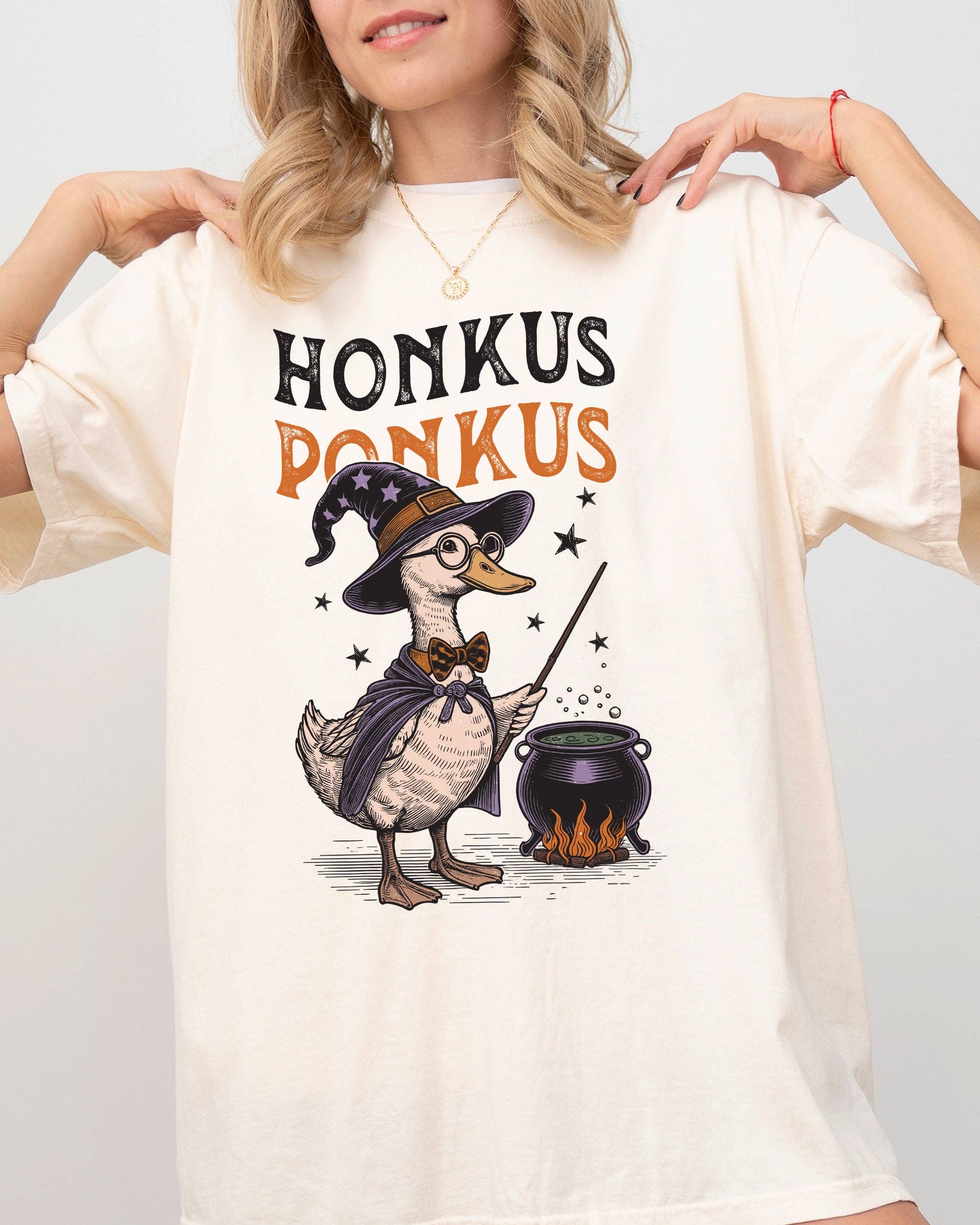 Honkus Poncus, Goose Duck Animal Farm Ghost Halloween Tshirt Hoodie, Sweatshirt | PodTeesHub.com