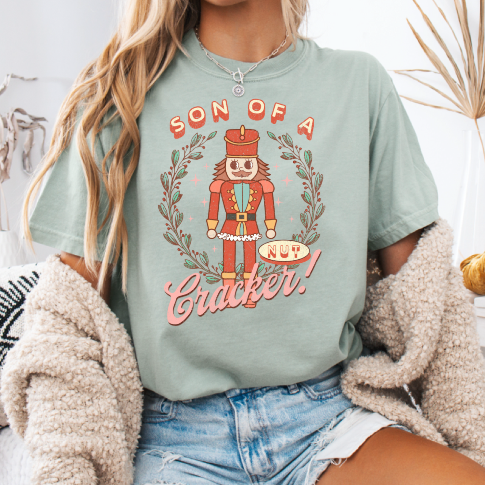 Son of A Nutcracker Christmas Graphic Tee|Comfort Color Hoodie, Sweatshirt | PodTeesHub.com