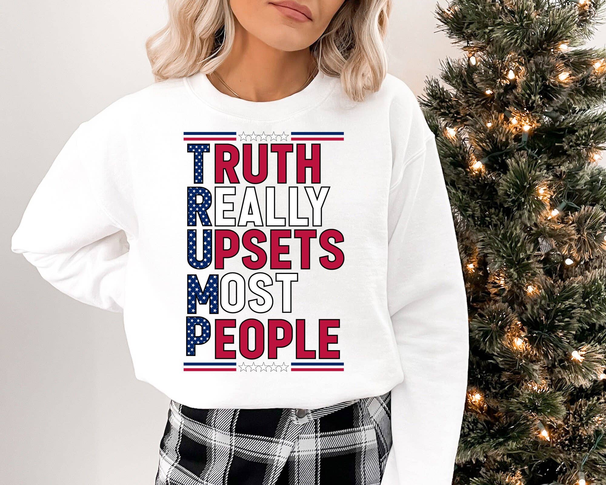 Truth Really Upsets Most People Retro Trump Sweatshirt T-Shirts, Hoodie | PodTeesHub.com