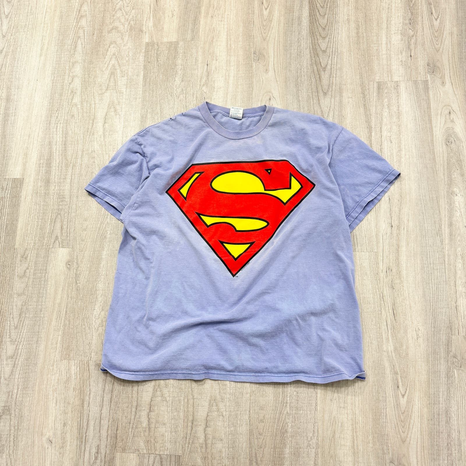 Delta Vintage Y2k 2001 Superman Logo Shirt Size Extra Large Xl Hoodie, Sweatshirt | PodTeesHub.com
