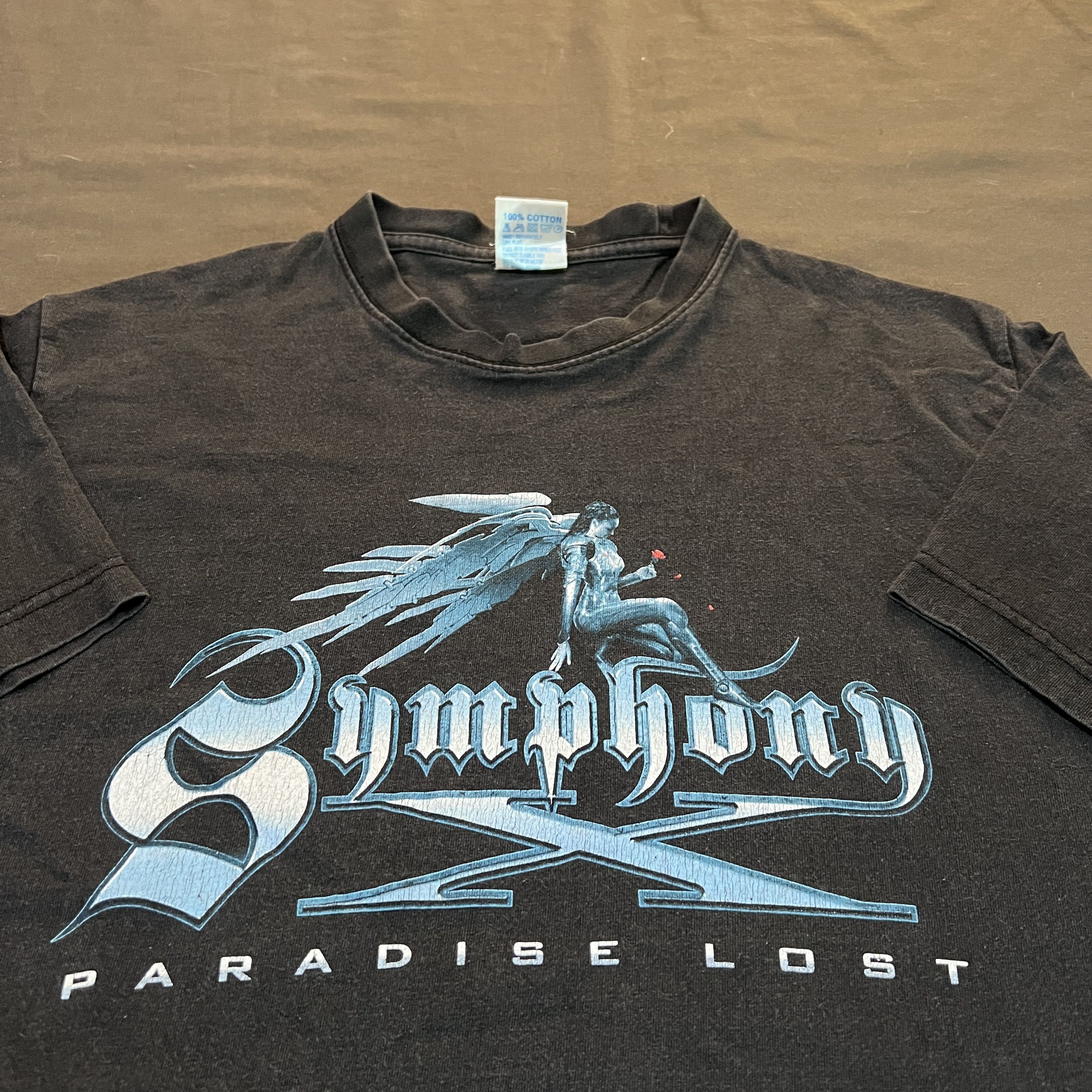 Vintage Y2k Symphony X Progressive Power Metal Tee Faded Hoodie, Sweatshirt | PodTeesHub.com