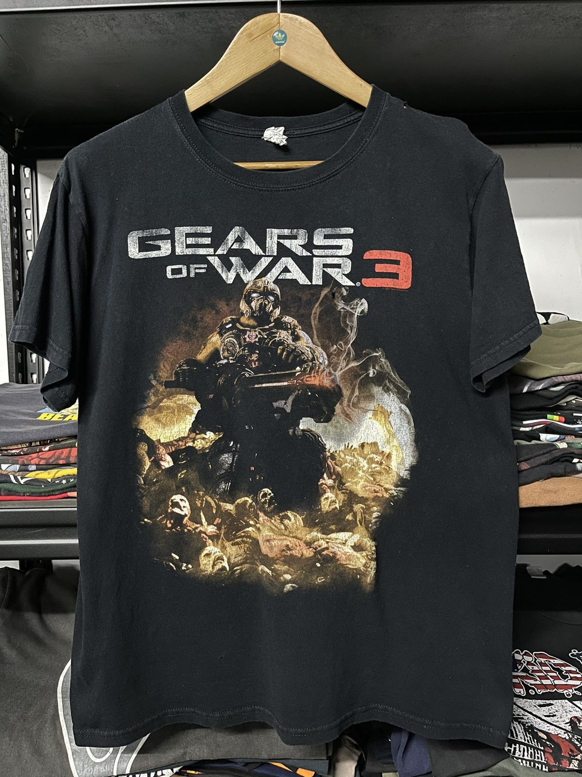 Playstation X Vintage Vintage Gears Of War 3 Games Tees Hoodie, Sweatshirt | PodTeesHub.com