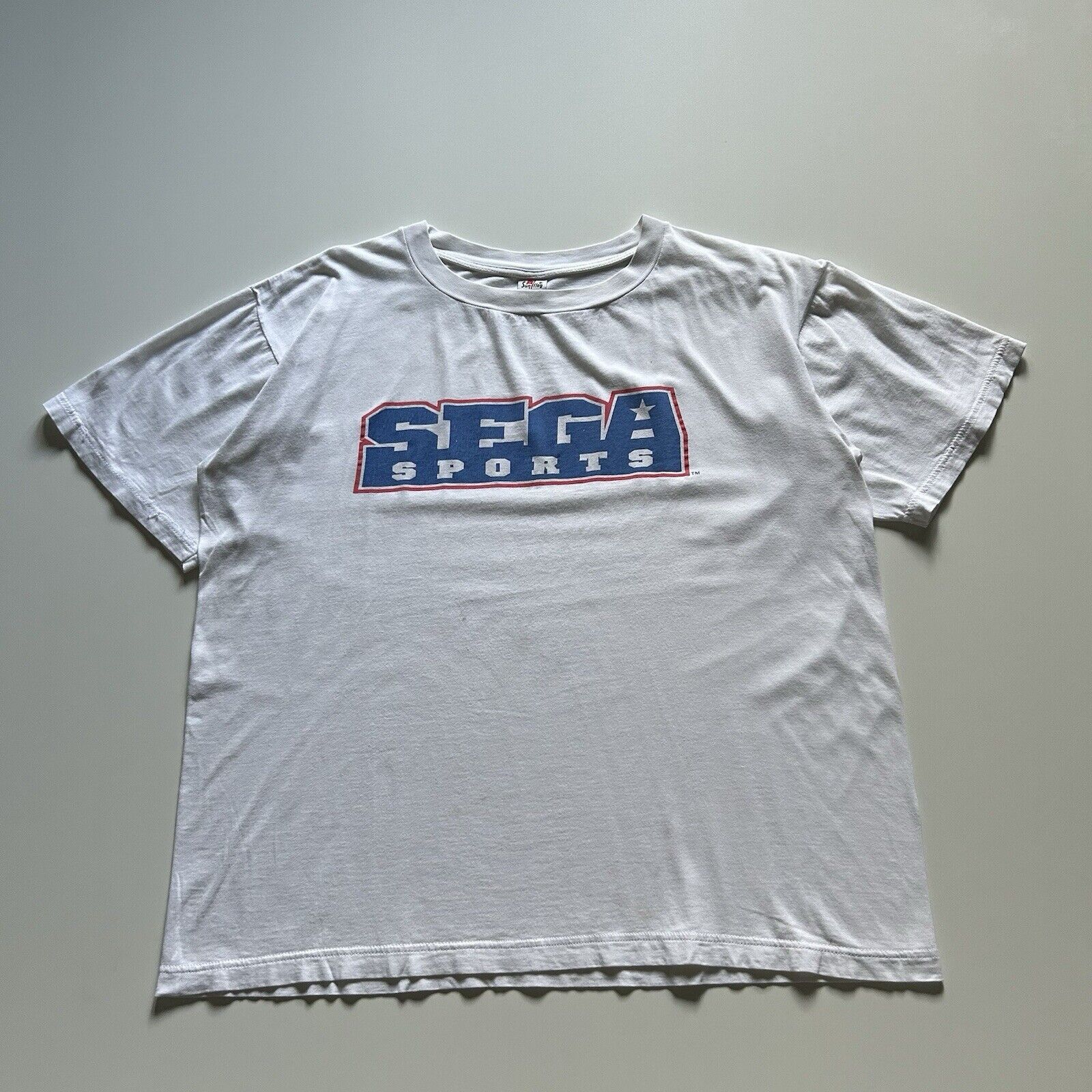 Vintage 90s Sega Sports Video Game Graphic T Shirt Large Hoodie, Sweatshirt | PodTeesHub.com