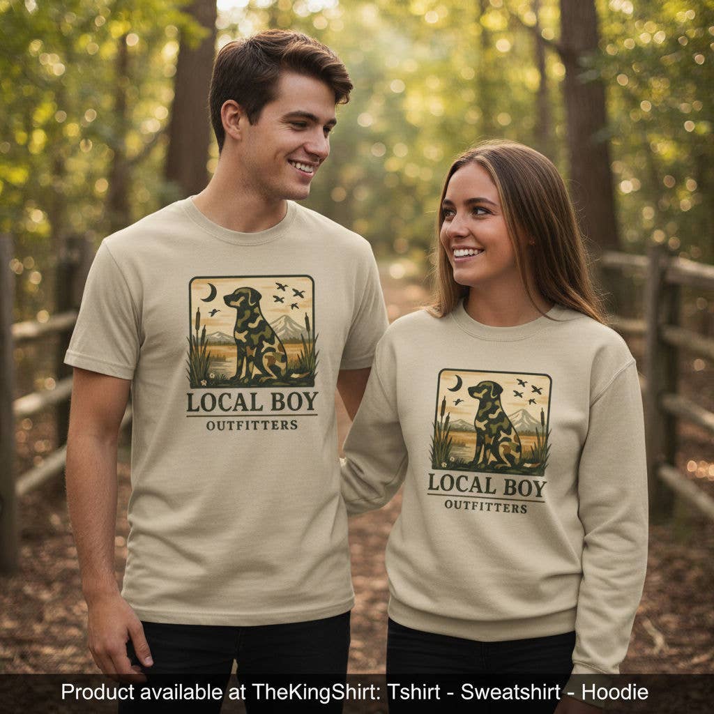 Lb Outfitters Camo Dog Duck Hunting Shirt Hoodie, Sweatshirt | PodTeesHub.com