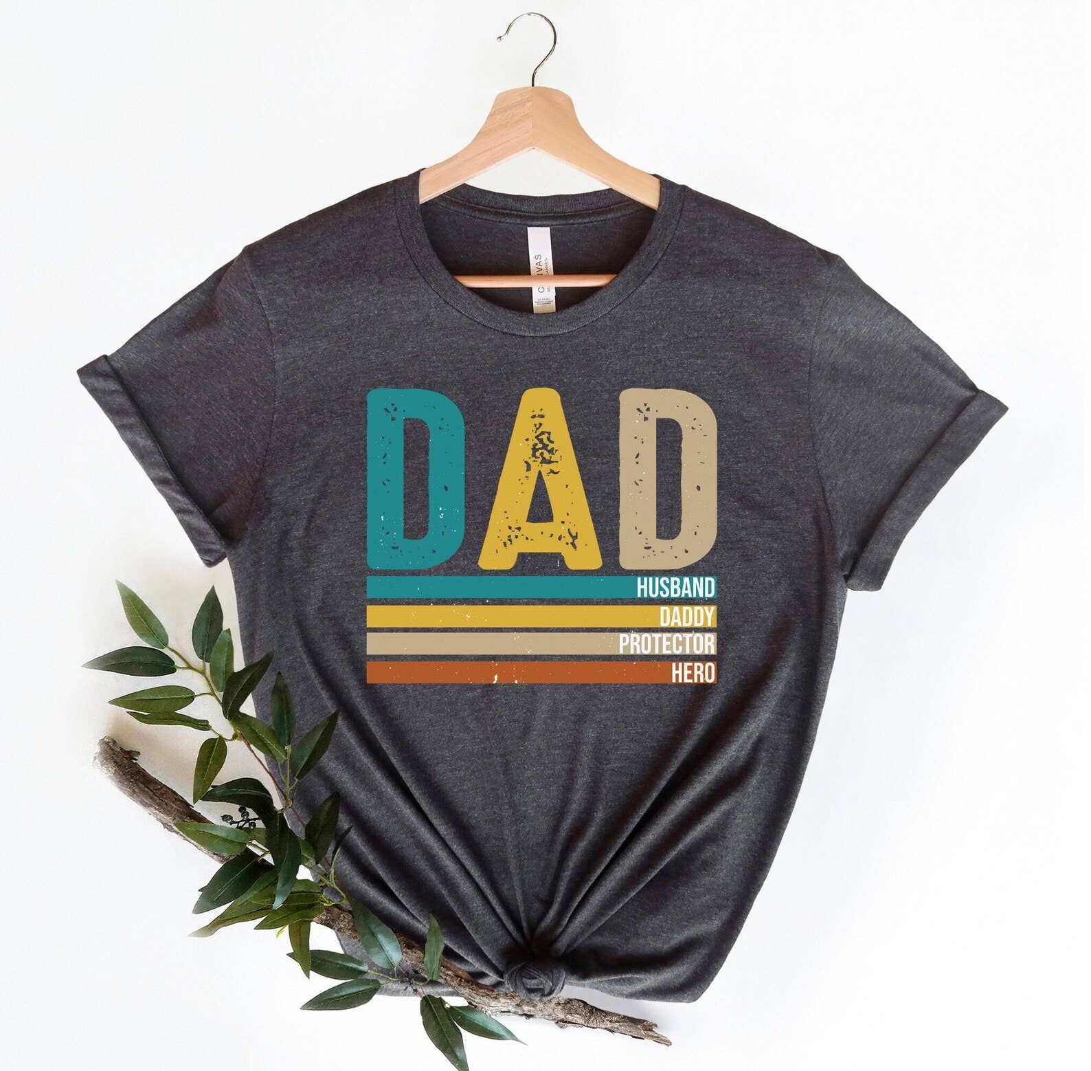 Dad Husband Daddy Protector Hero T-Shirt Hoodie, Sweatshirt | PodTeesHub.com
