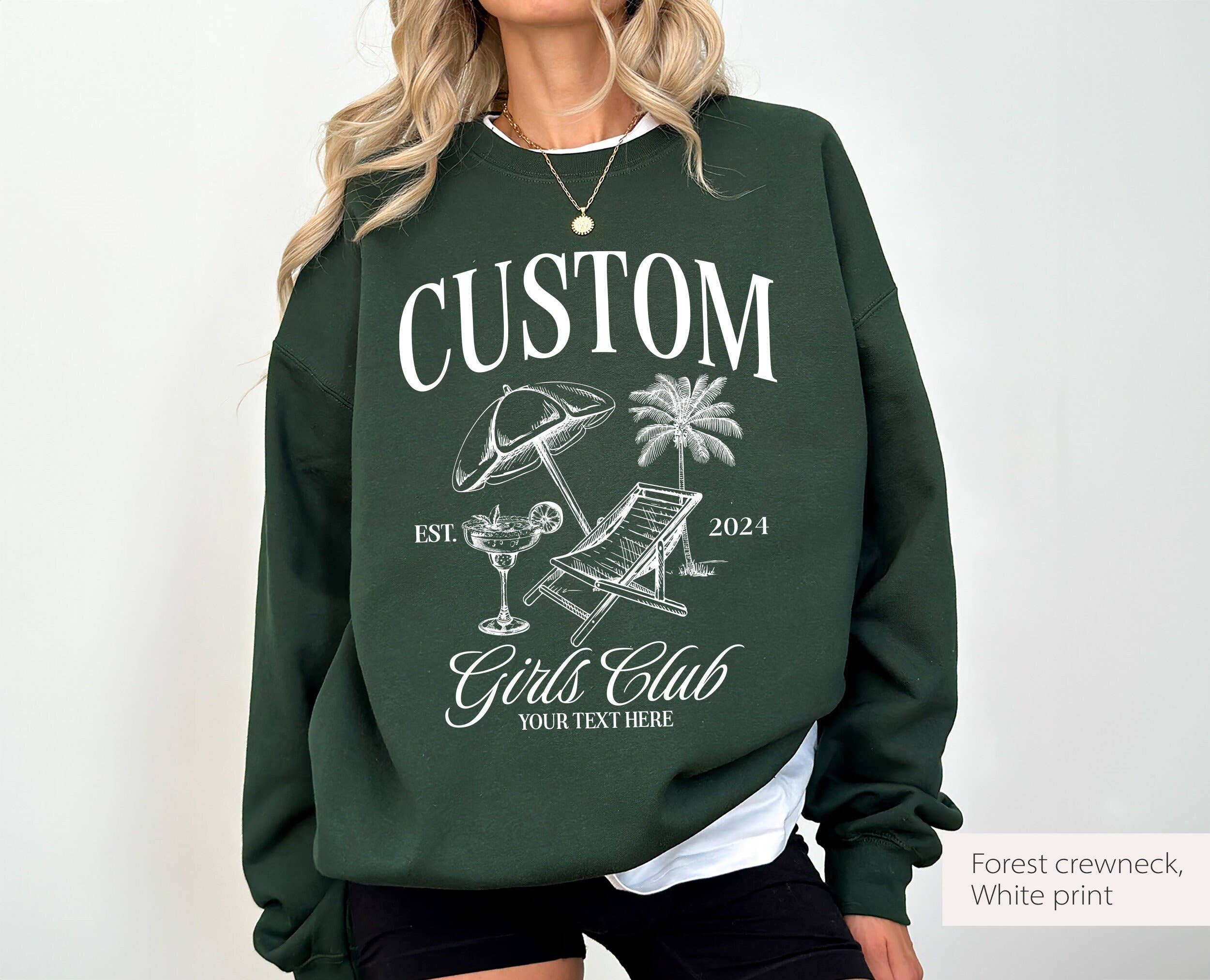 Custom Girls Club Personalized Bachelorette Sweatshirt T-Shirts, Hoodie | PodTeesHub.com