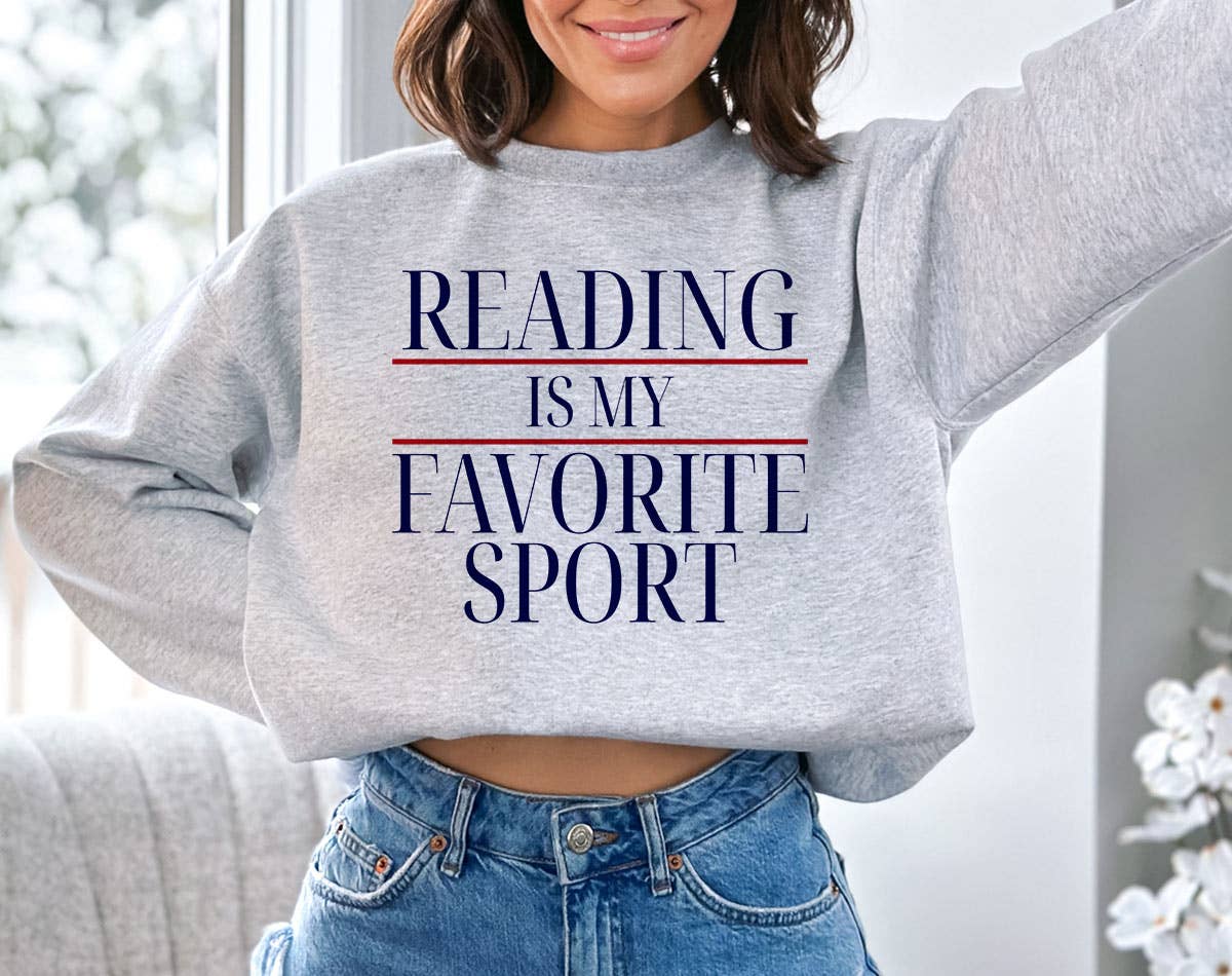 Reading Is My Favorite Sport - Book Reading Sweatshirt T-Shirts, Hoodie | PodTeesHub.com