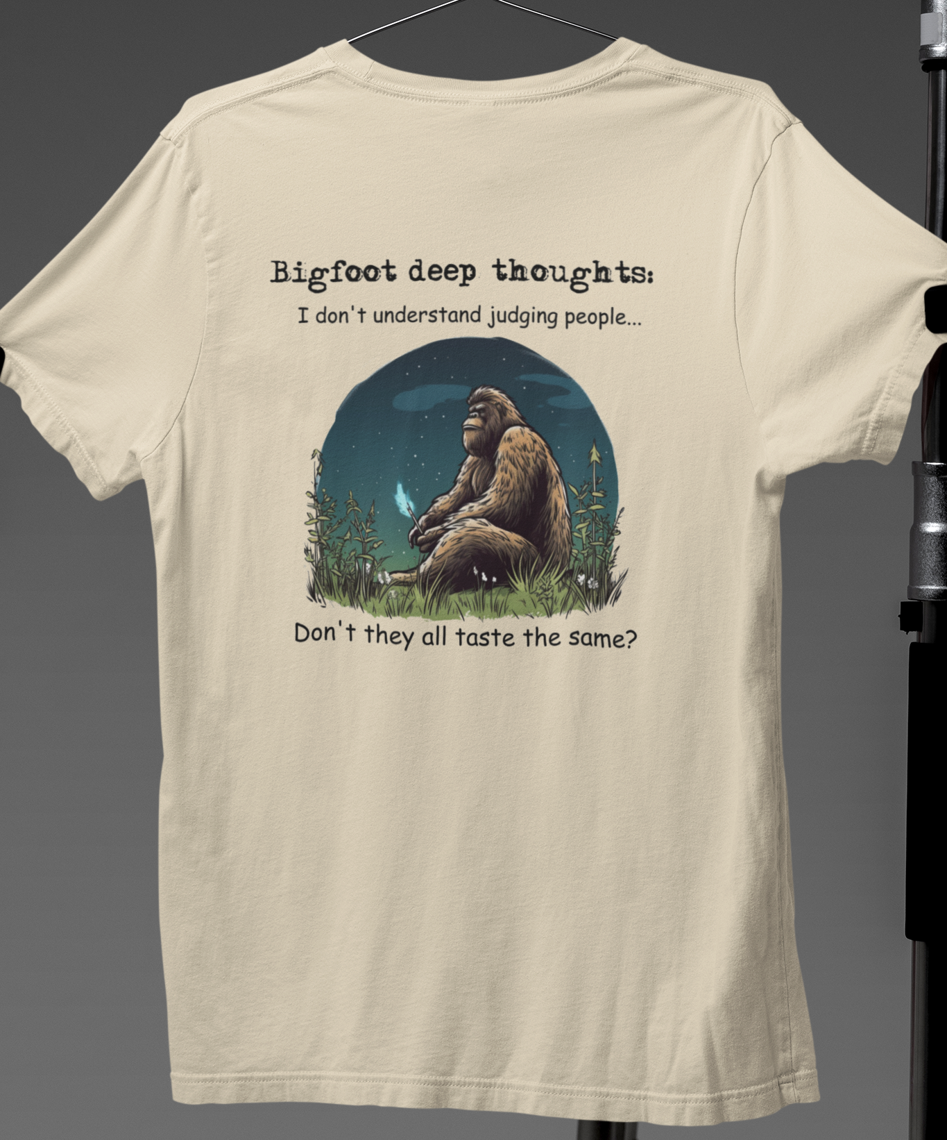 I Don't Understand Judging People - Bigfoot T-Shirt (Tan) Hoodie, Sweatshirt | PodTeesHub.com