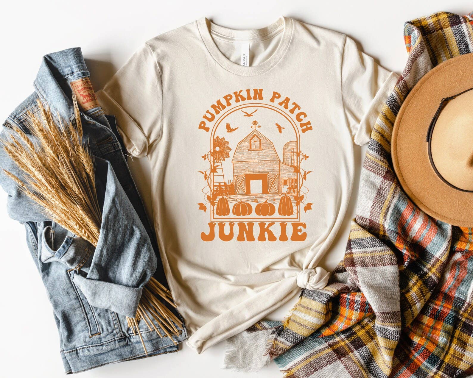 Pumpkin Patch Junkie T-Shirt Hoodie, Sweatshirt | PodTeesHub.com