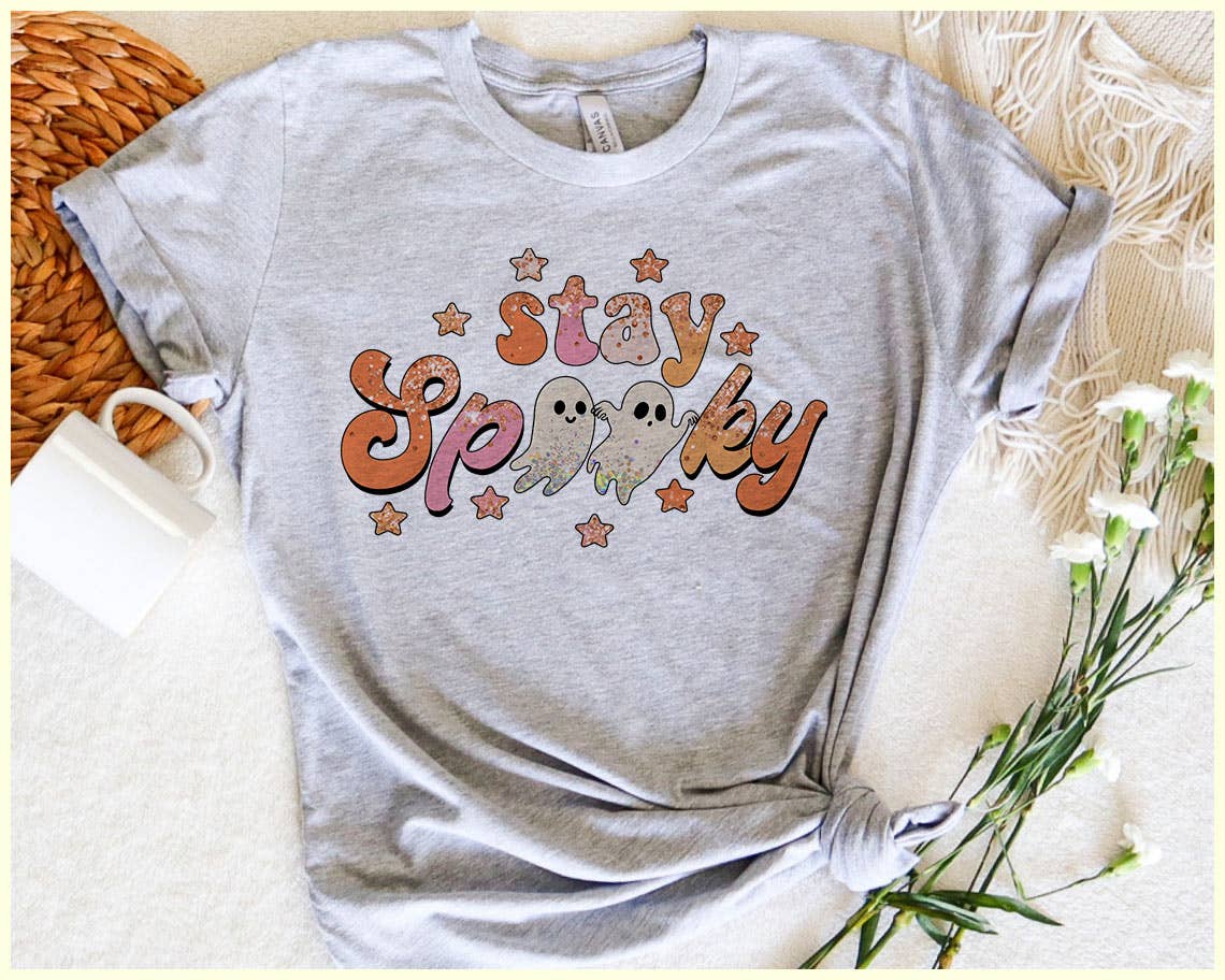 Stay Spooky - Ghost Cute Halloween Fall T-Shirt Hoodie, Sweatshirt | PodTeesHub.com