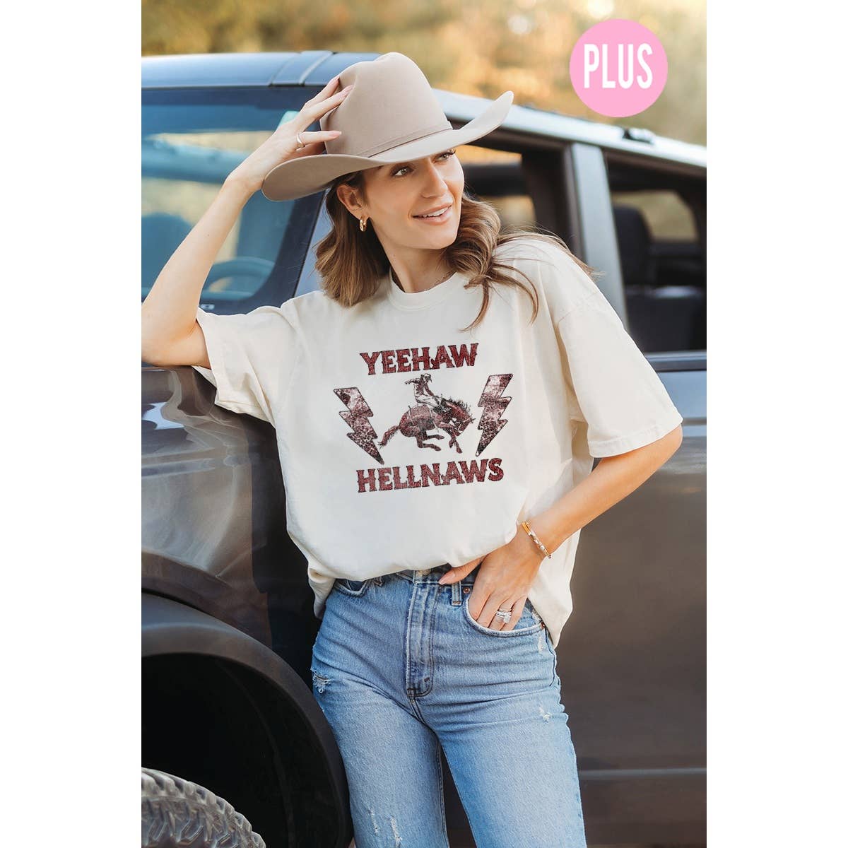 Yee Haw Hellnaws Graphic Tee  Plus Hoodie, Sweatshirt | PodTeesHub.com