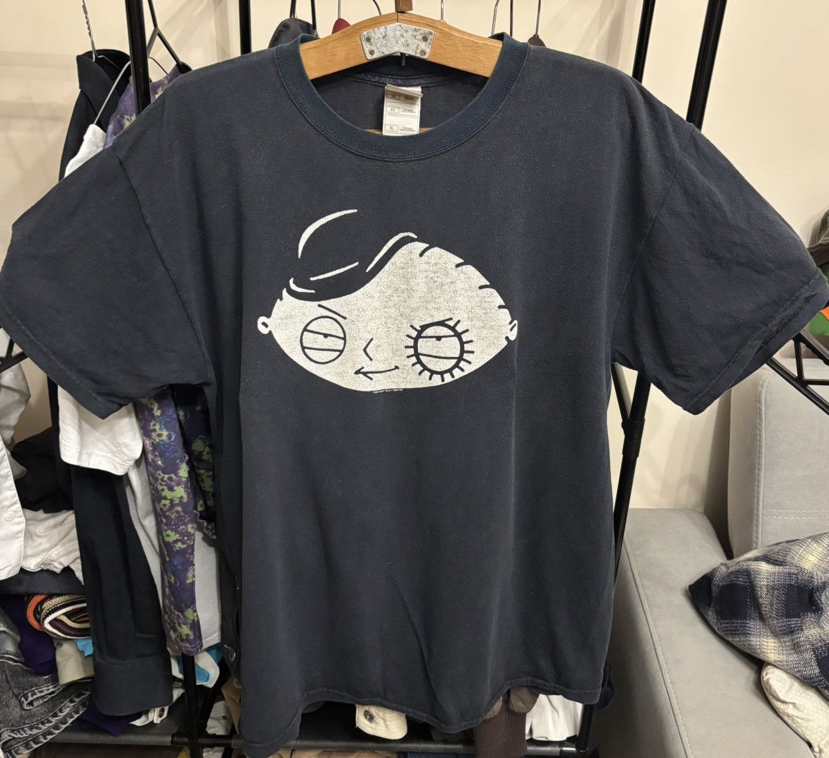 Vintage Faded Promo Family Guy Stewie T Shirt Grunge Punk Hoodie, Sweatshirt | PodTeesHub.com