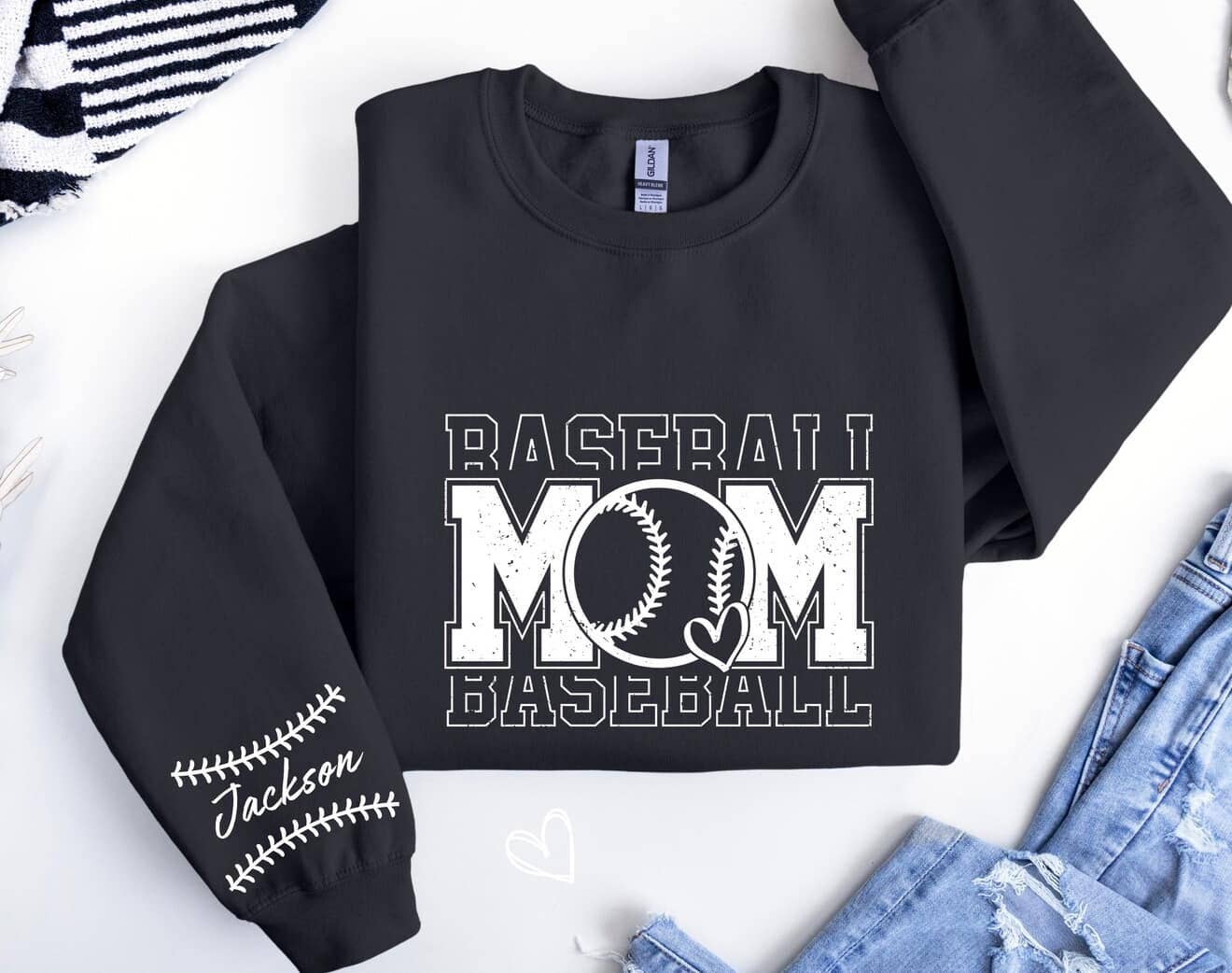 Custom Sport Mom Name Sleeve Dtf Sweatshirt T-Shirts, Hoodie | PodTeesHub.com