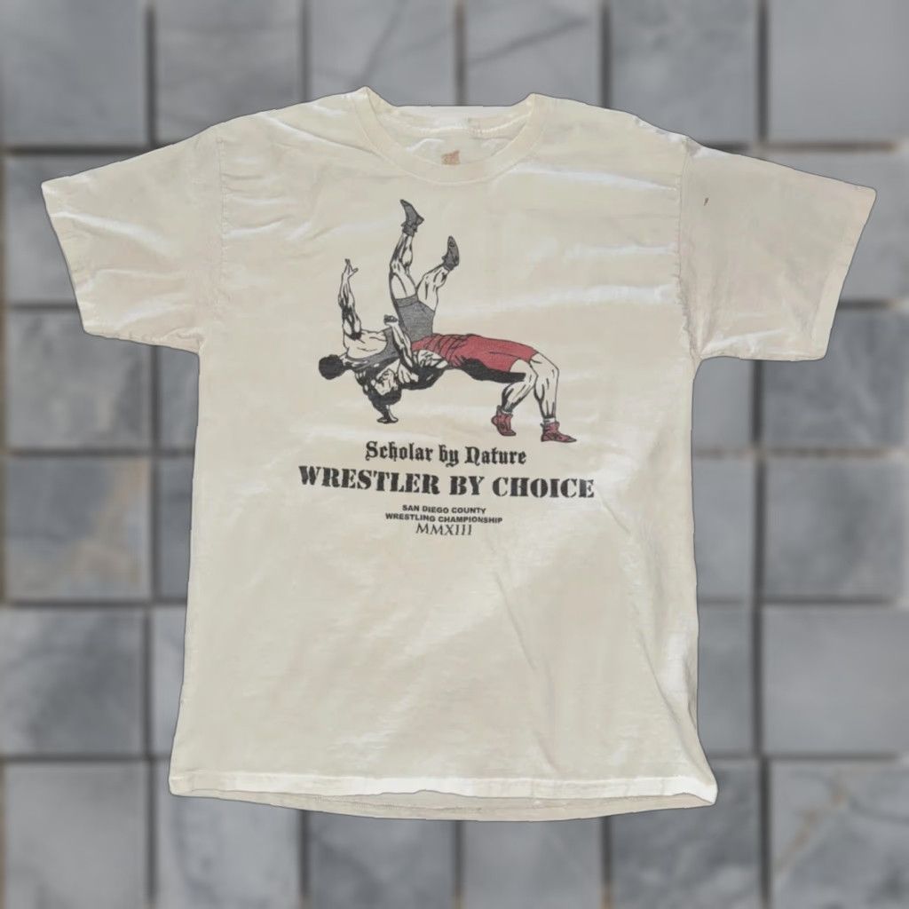 Vintage San Diego County Wrestling T Shirt White M Medium Mens 2013 18x26 Greco Roman Wrestl Hoodie, Sweatshirt