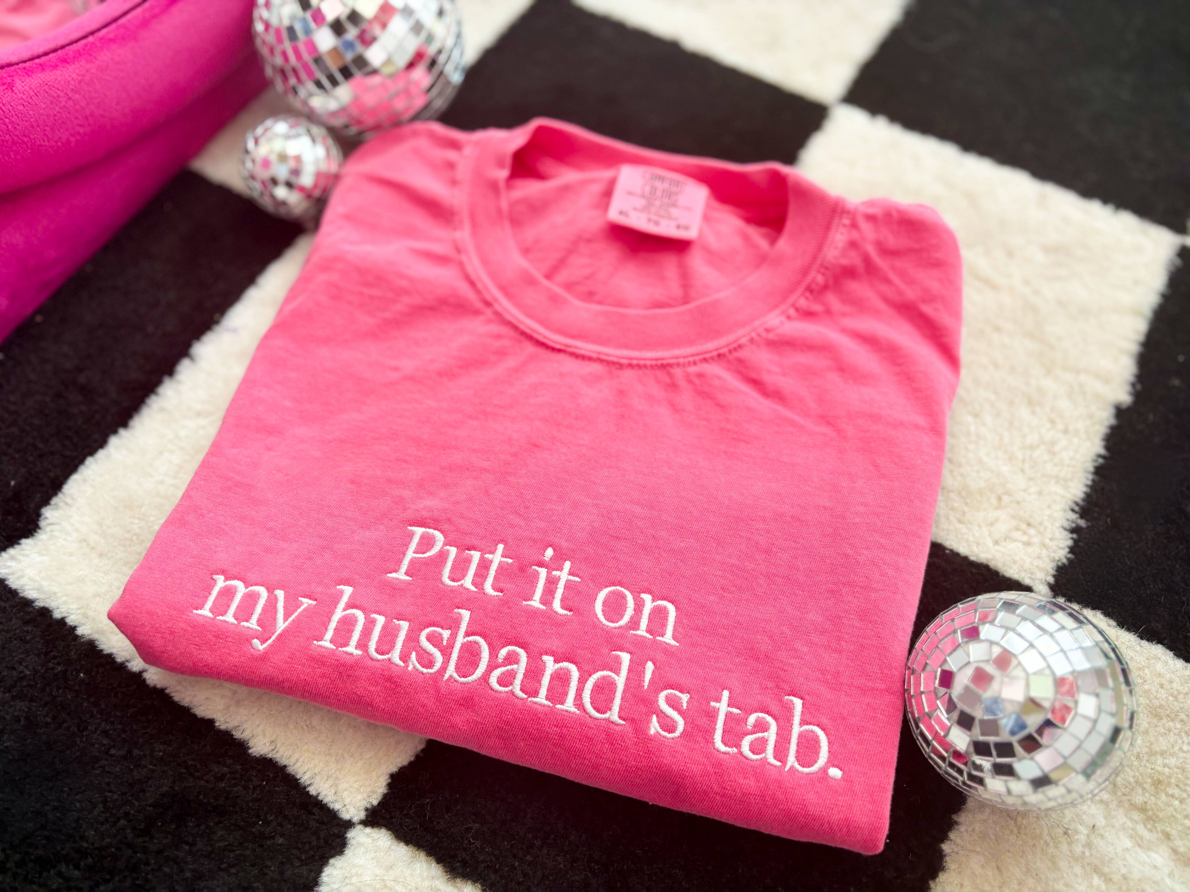 Comfort Colors Embroidered T-Shirt | Funny Tshirt | Husband Hoodie, Sweatshirt | PodTeesHub.com